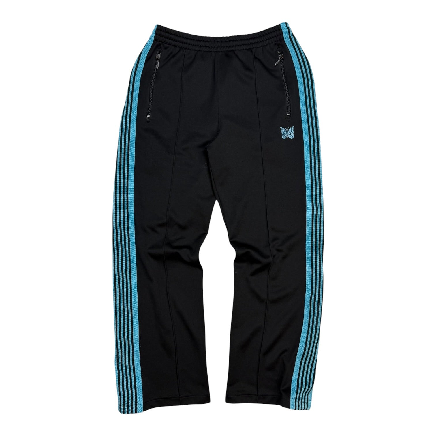 Needles Narrow Track Pants Black/Blue