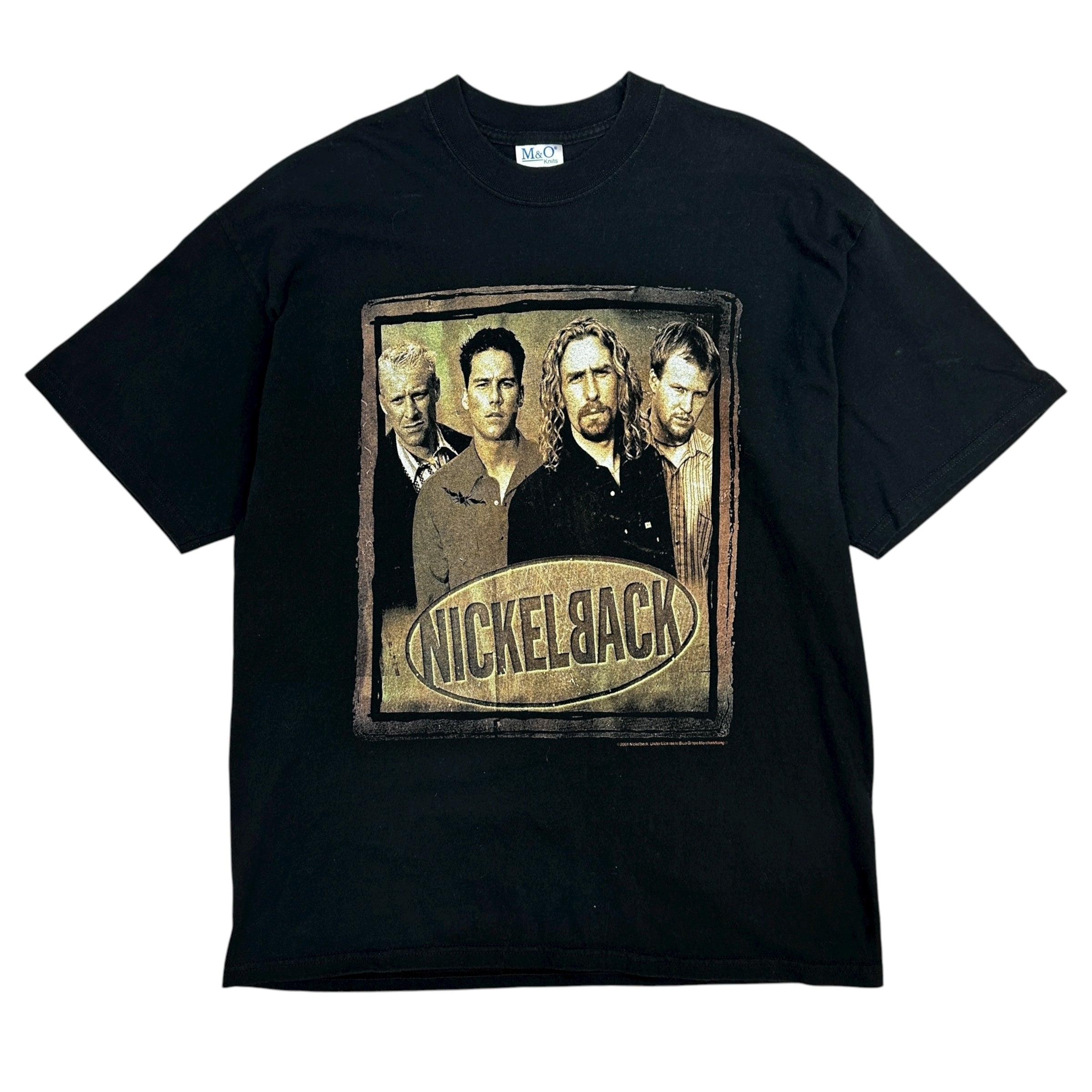 2001 Nickelback Silver Side Up Tour Tee Black