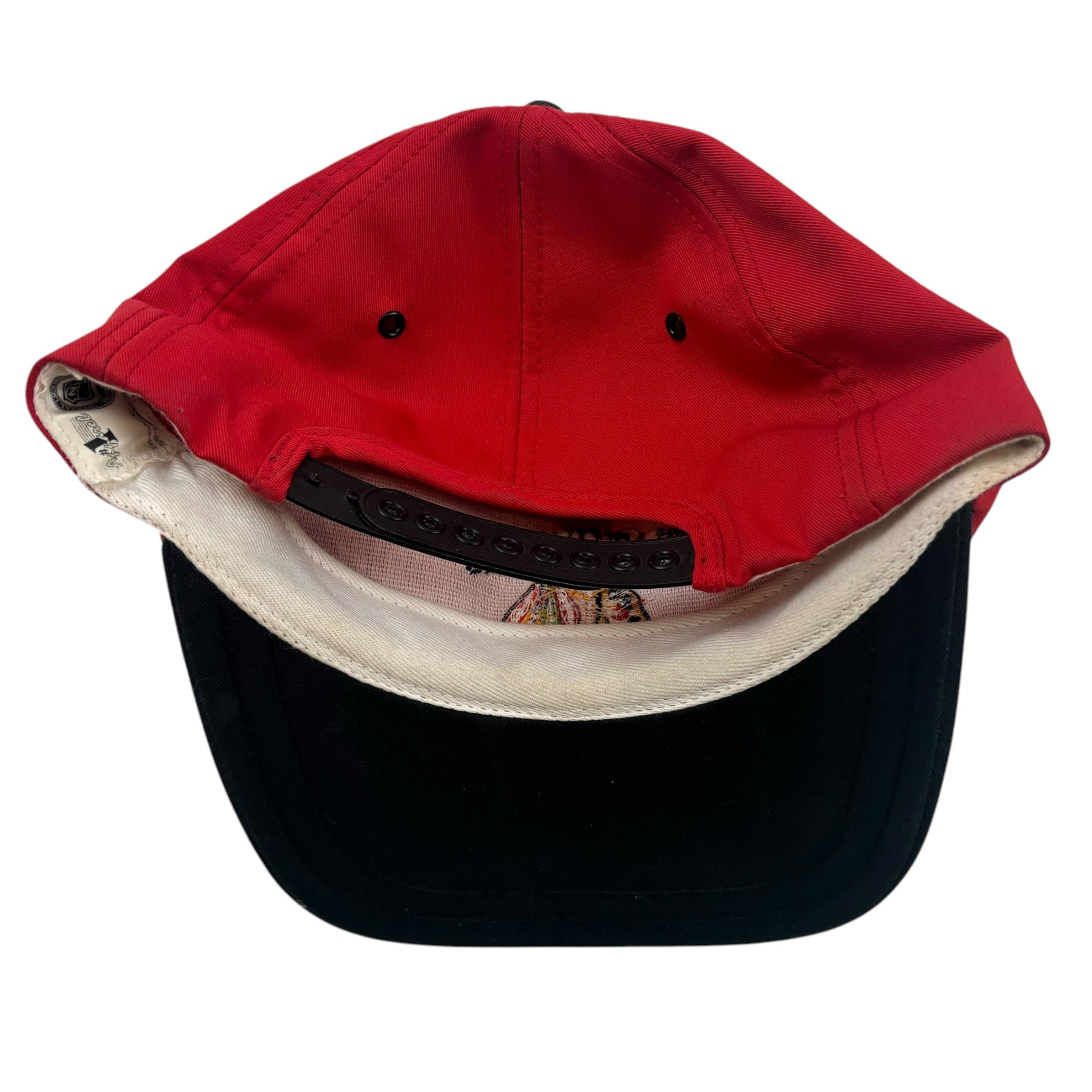 Vintage Chicago Blackhawks Snapback Hat Red