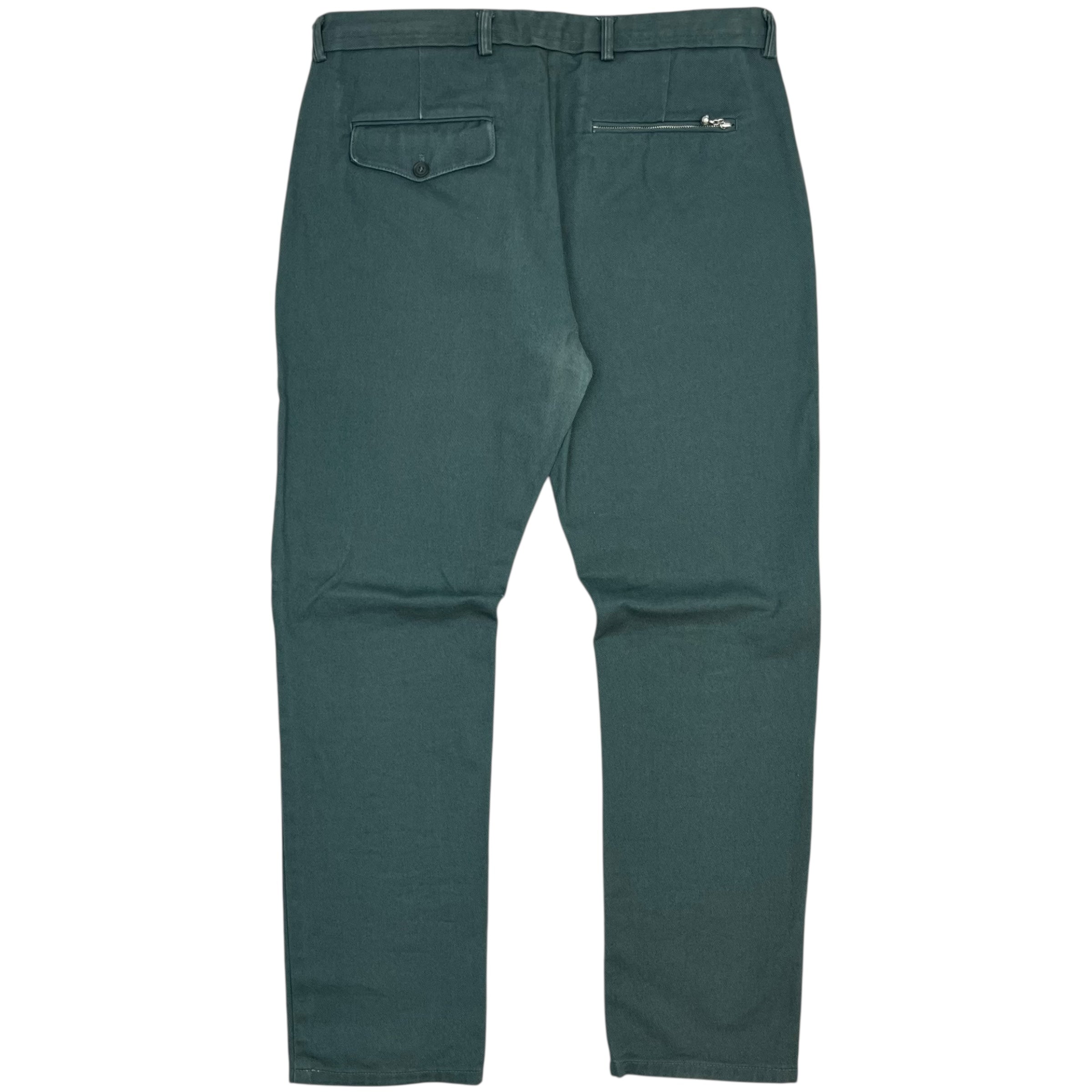 Acne Studios Cotton Twill Trousers Green