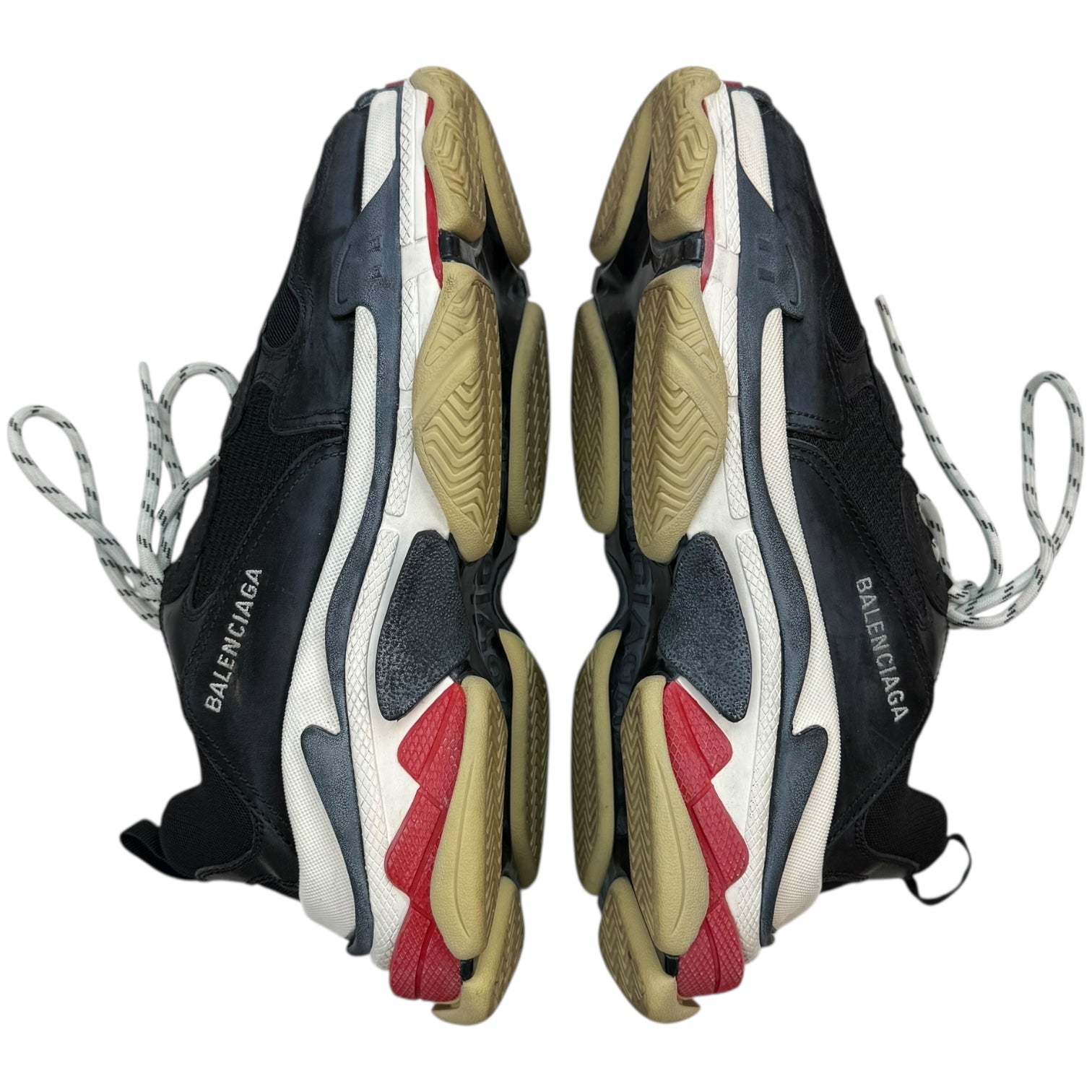 Balenciaga Triple S Black/White/Red (2018) (Used)