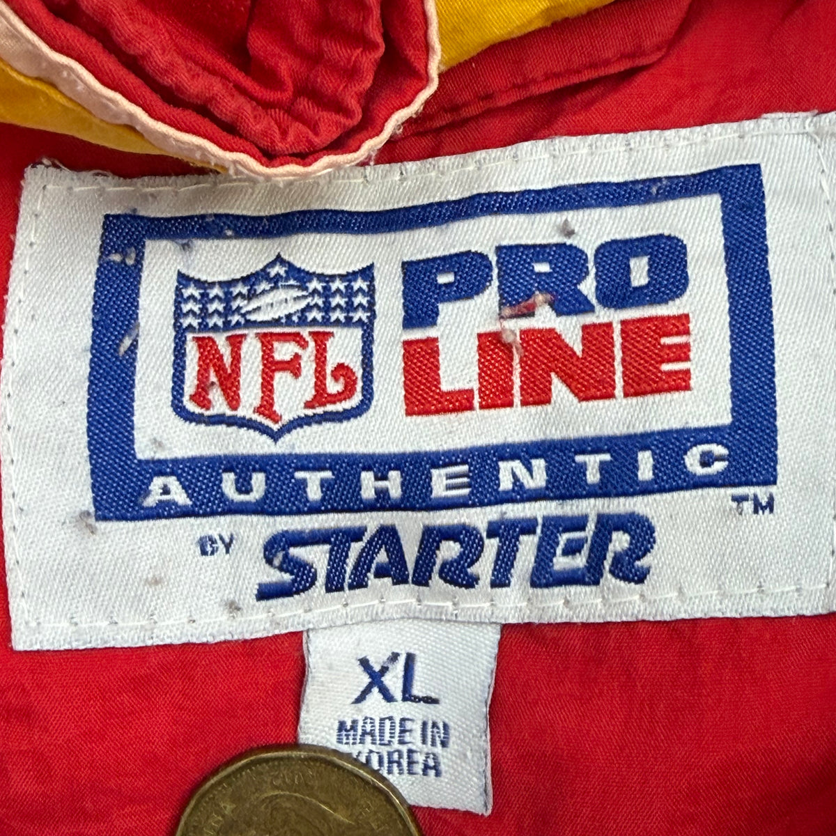 Vintage Kansas City Chiefs Starter Pro Line Jacket Red