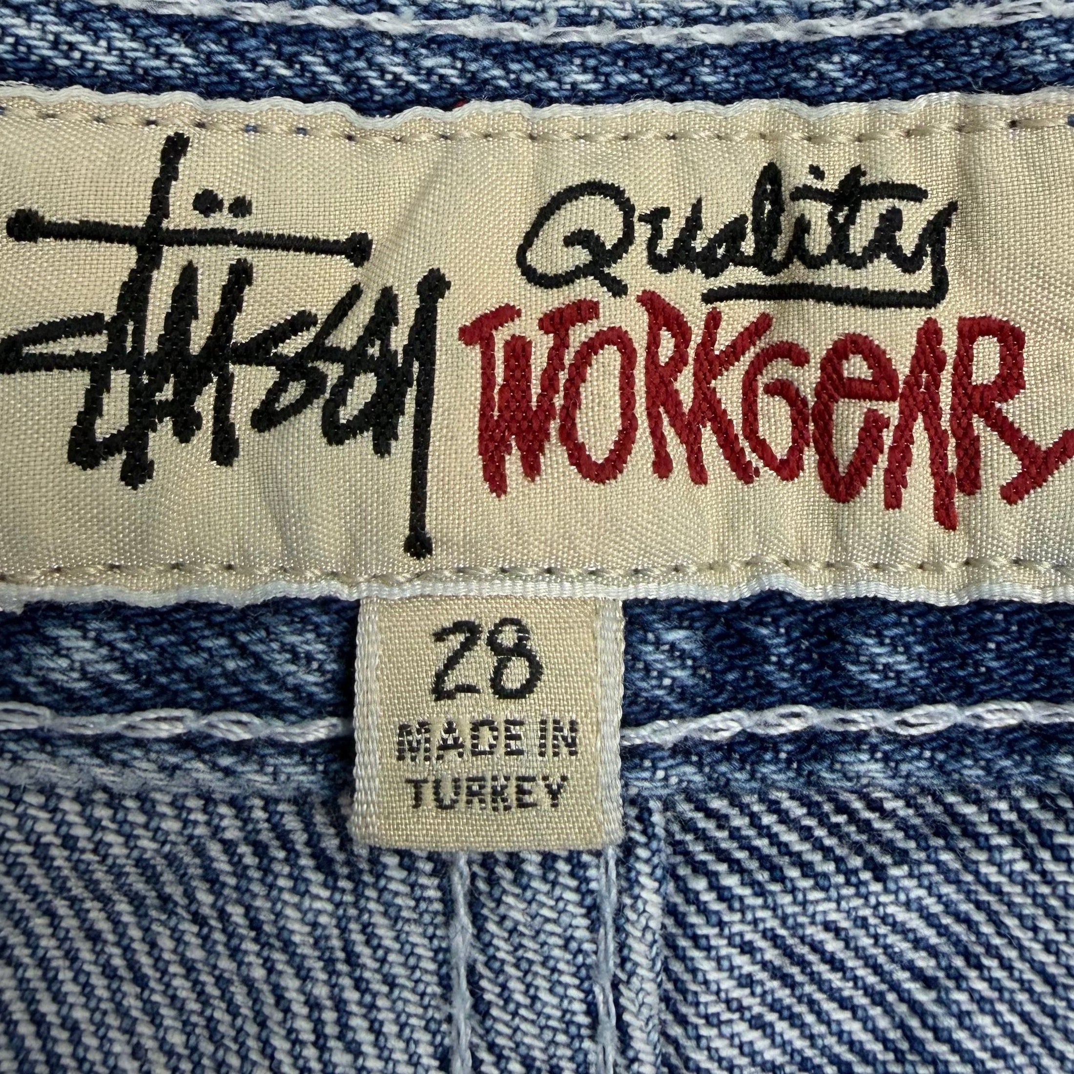 Stussy Denim Double Knee Work Pant Blue