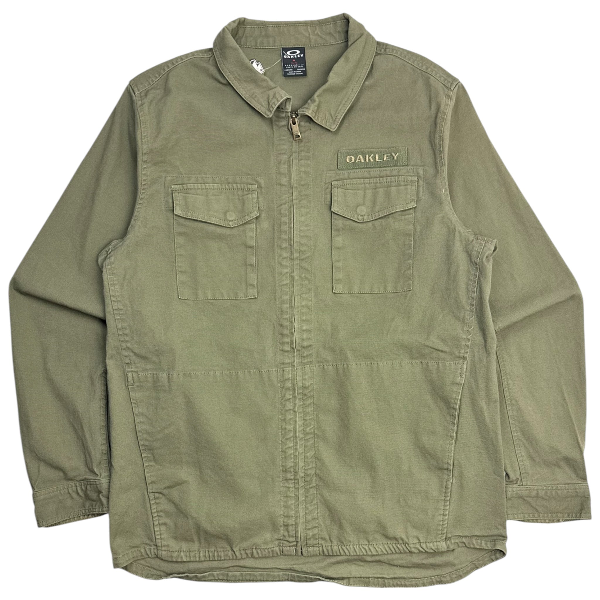 Y2K Oakley Military Pocket Zip Up Jacket