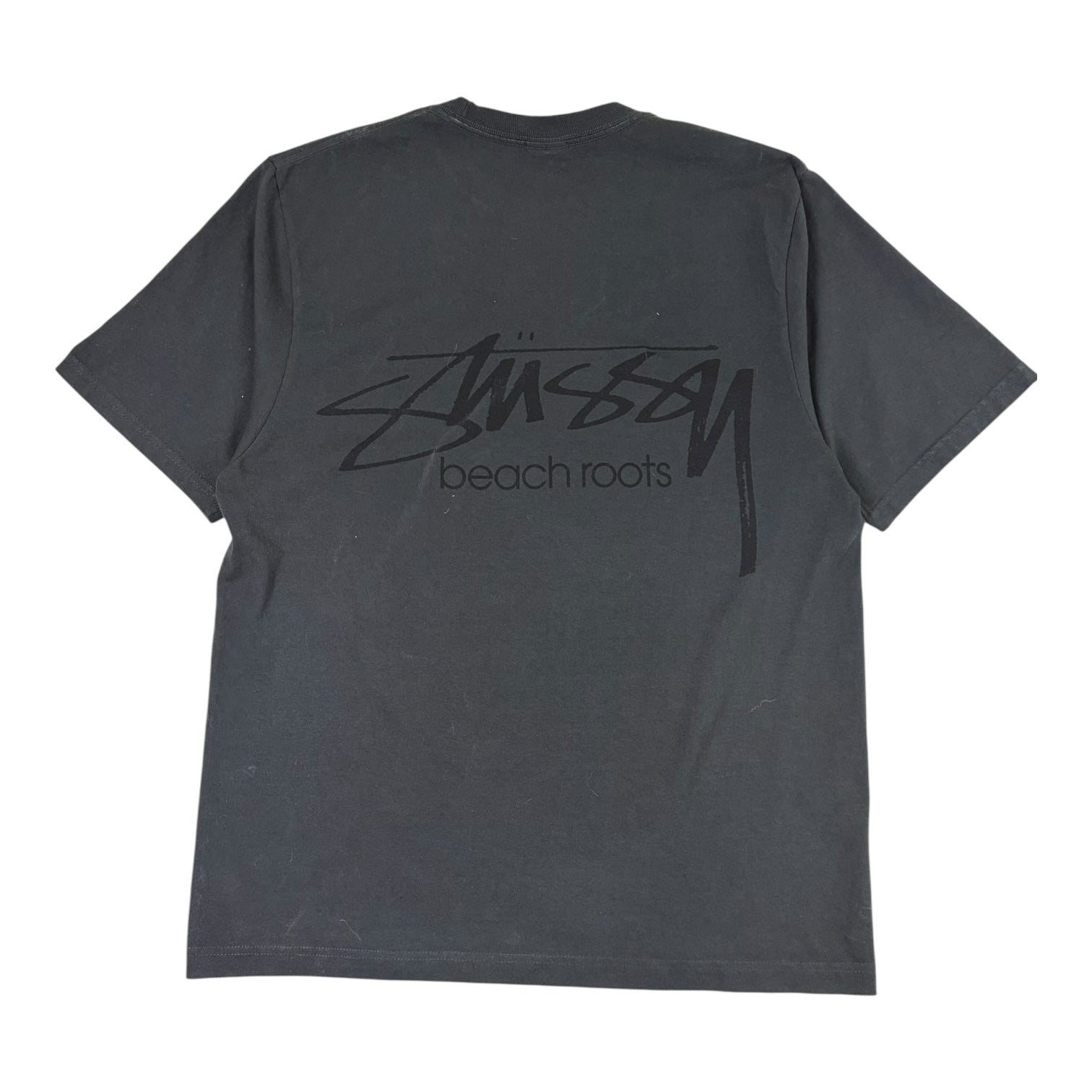 Stussy Beach Roots Pigment Dyed T-shirt Black