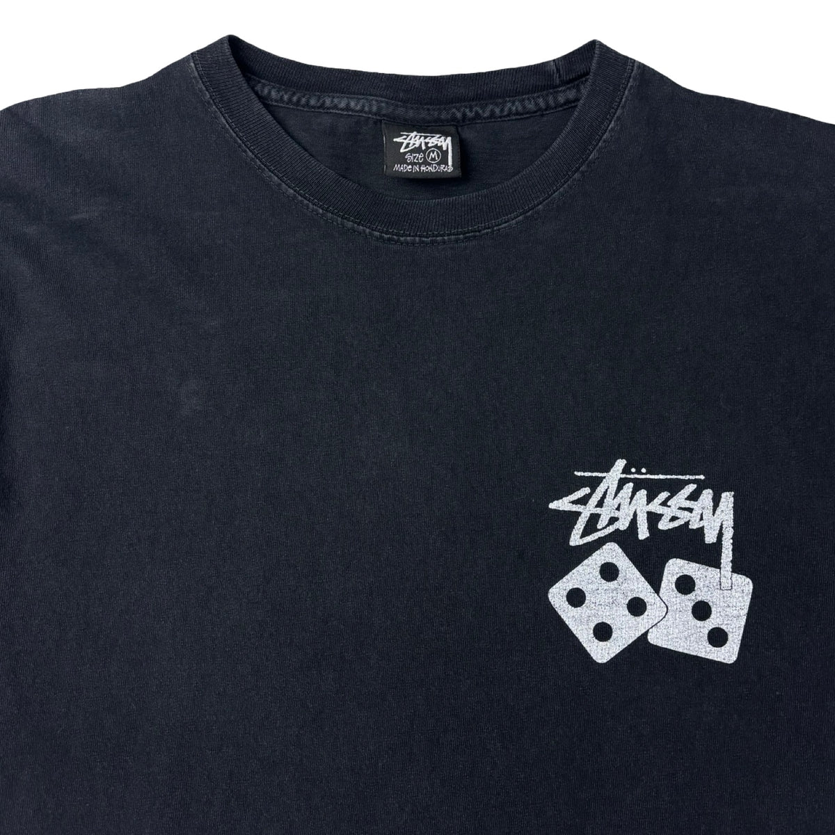 Stussy Dice Pigment Dyed T-Shirt Black