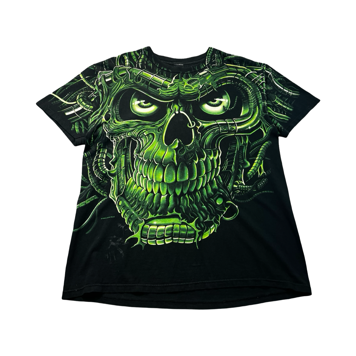1998 Liquid Blue Terminator Skull AOP Tee