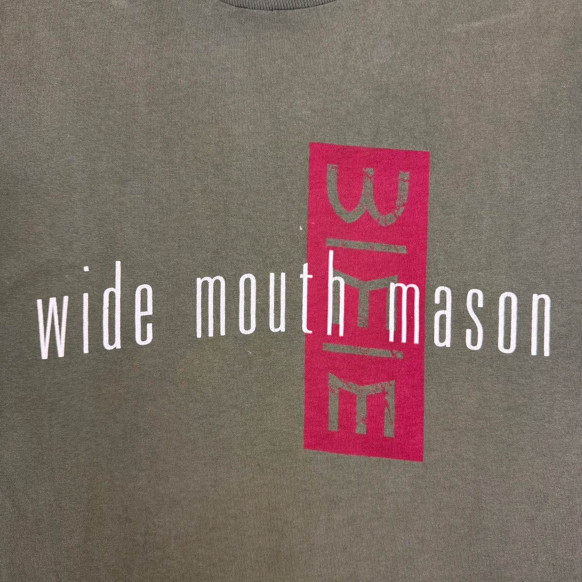 Vintage Wide Mouth Mason Tee Faded Green