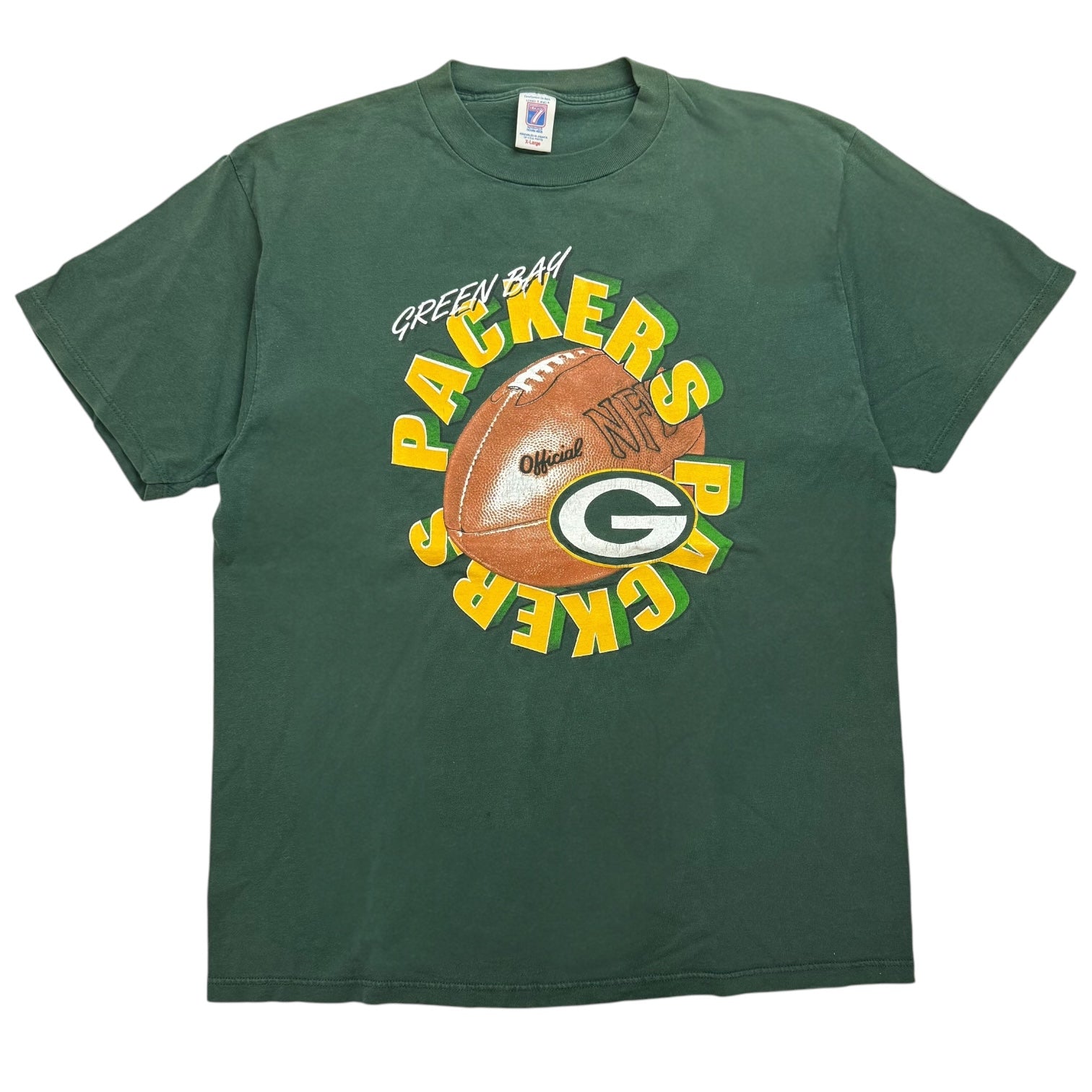 Vintage Green Bay Packers Tee Green