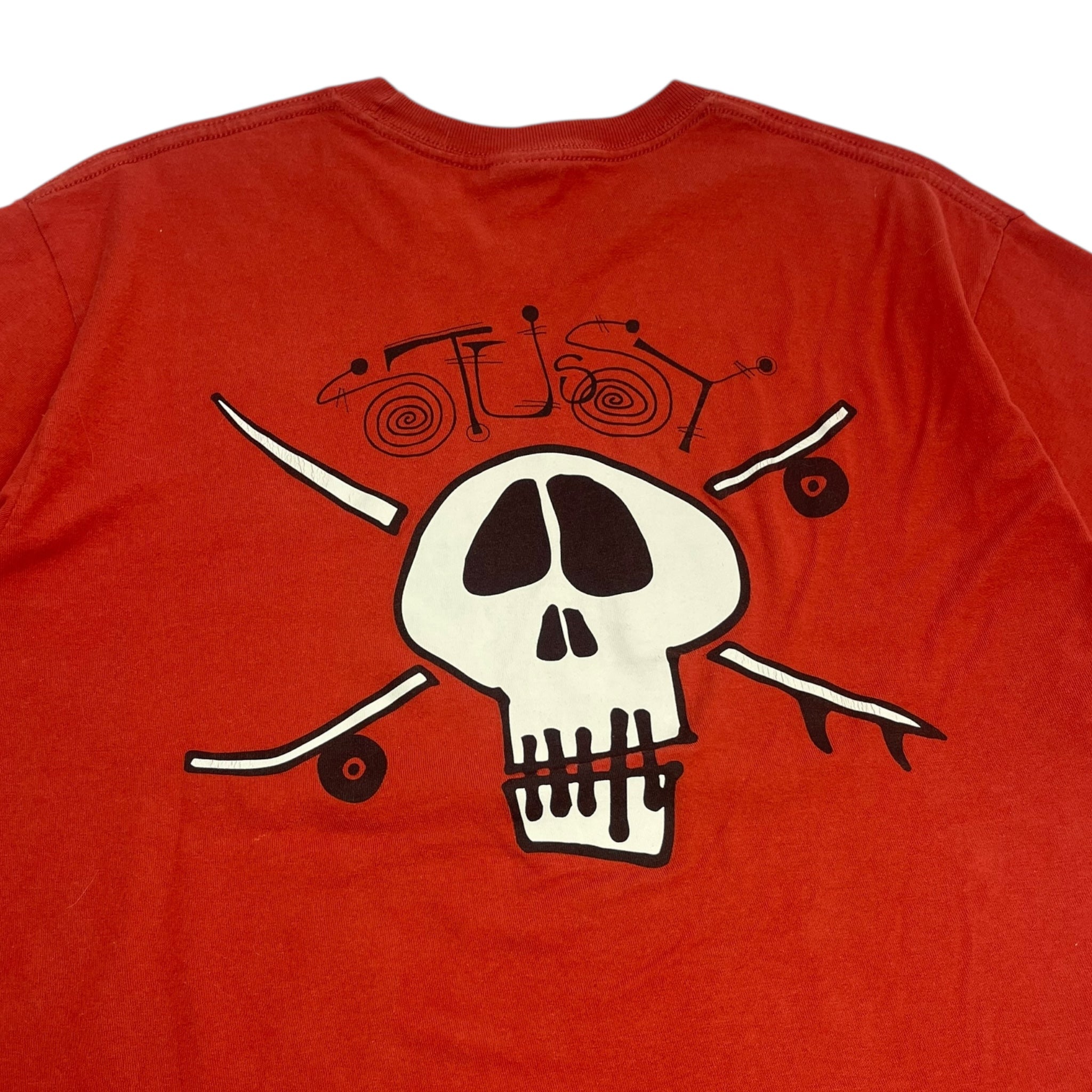Stussy  Skull Crossbones Skate Tee