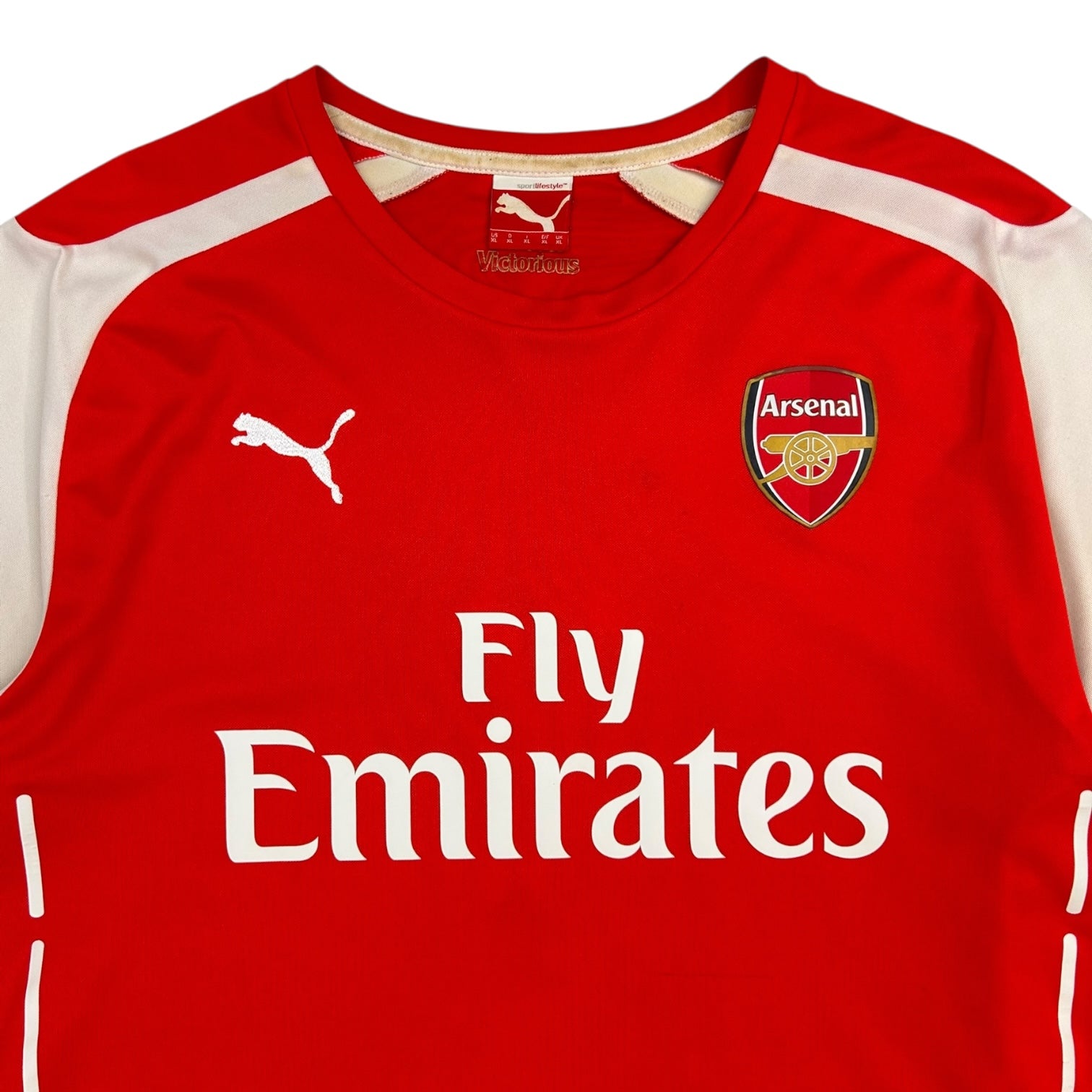 Vintage Puma Alexis Sanchez 2014-2015 Arsenal Jersey Red/White