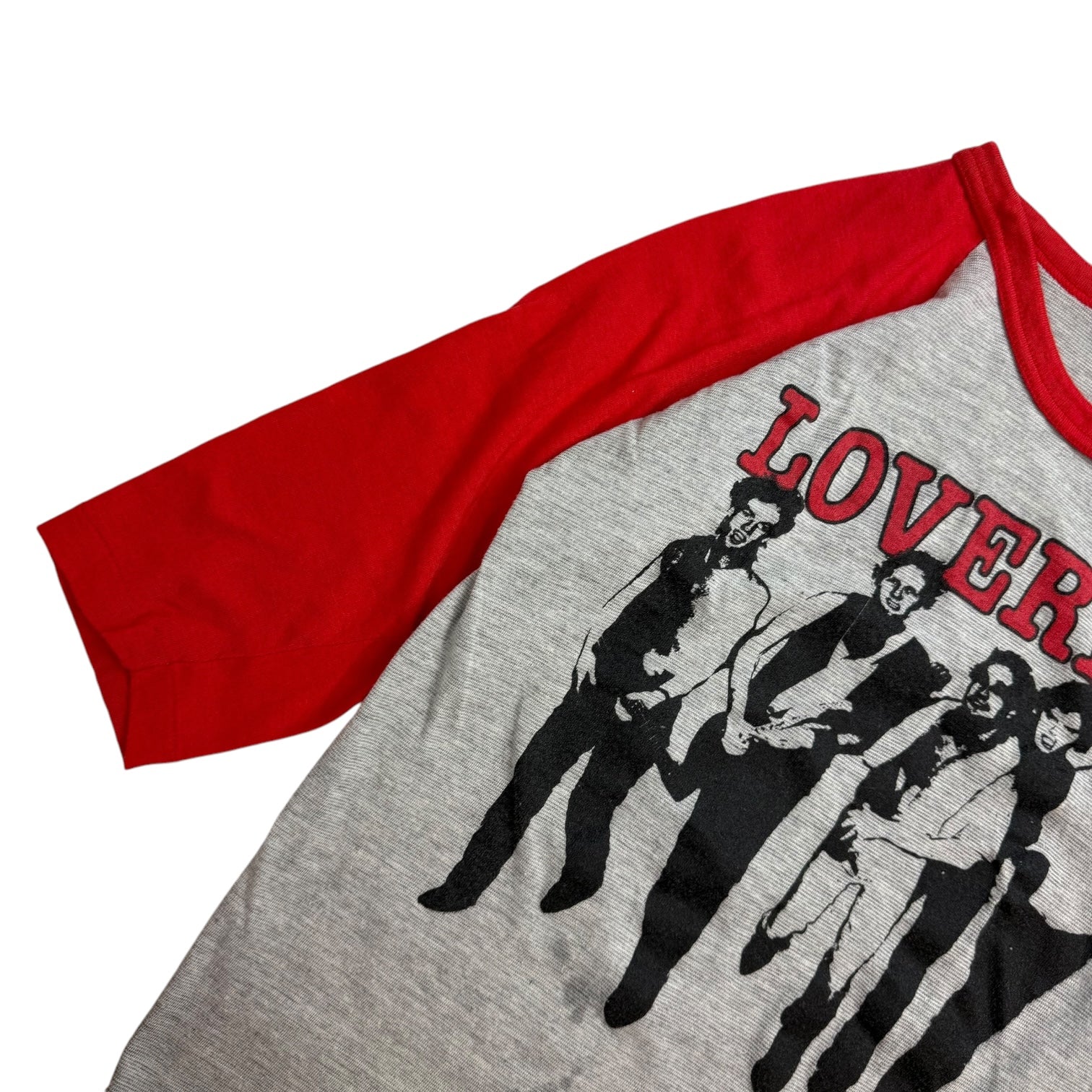 1982 Loverboy Get Lucky Tour Baseball Tee Grey/Red