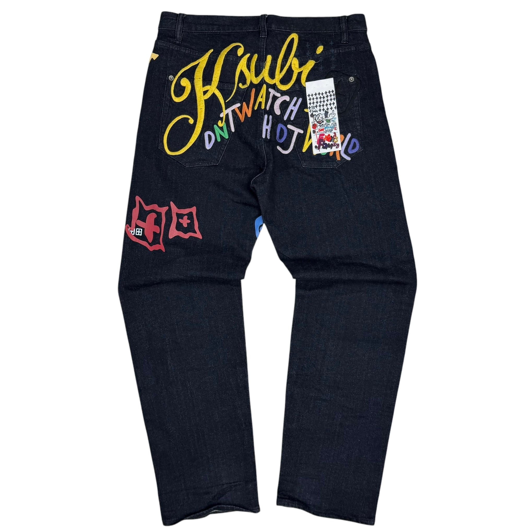Ksubi X HidjiWorld Anti K Community Raw Denim Selvedge Jeans Black