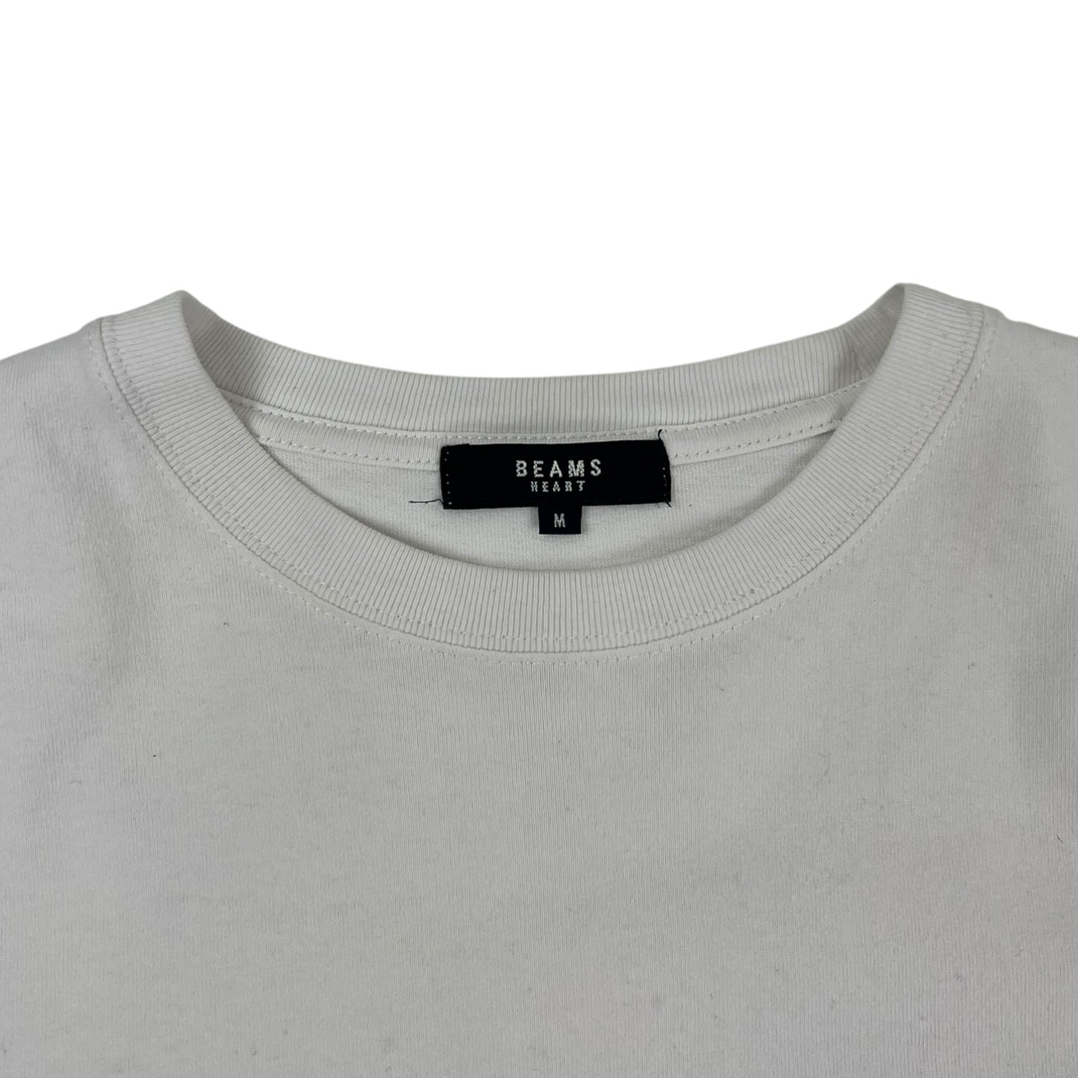 Beams Heart Food Collage Print T-Shirt White