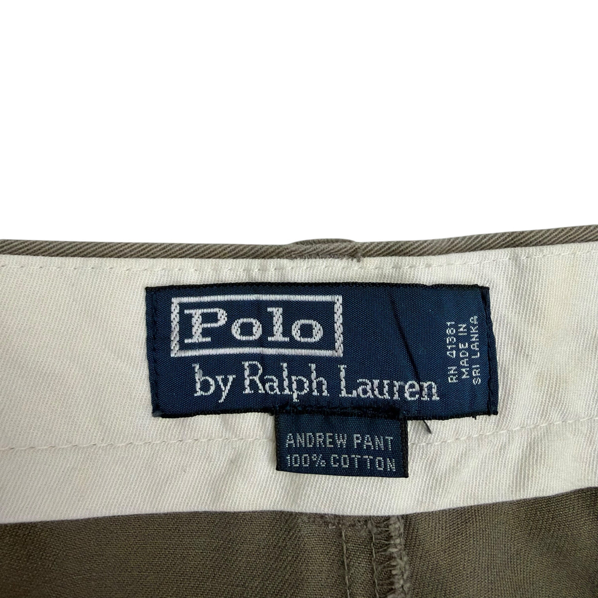 Vintage Polo Ralph Lauren Pleated Andrew Pant Brown