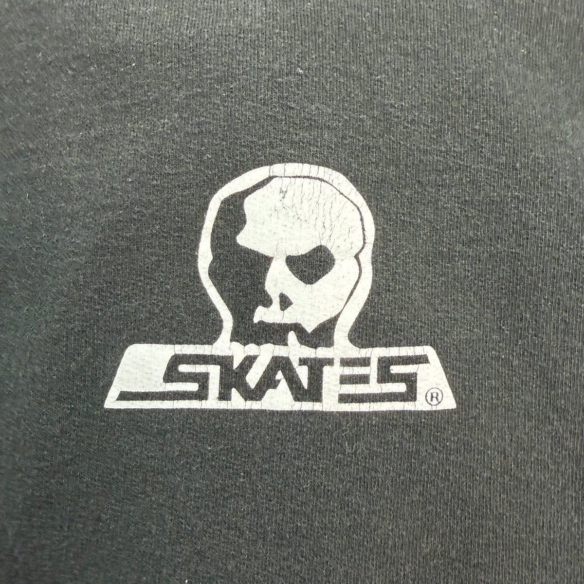 Vintage Skull Skates Hoodie Black