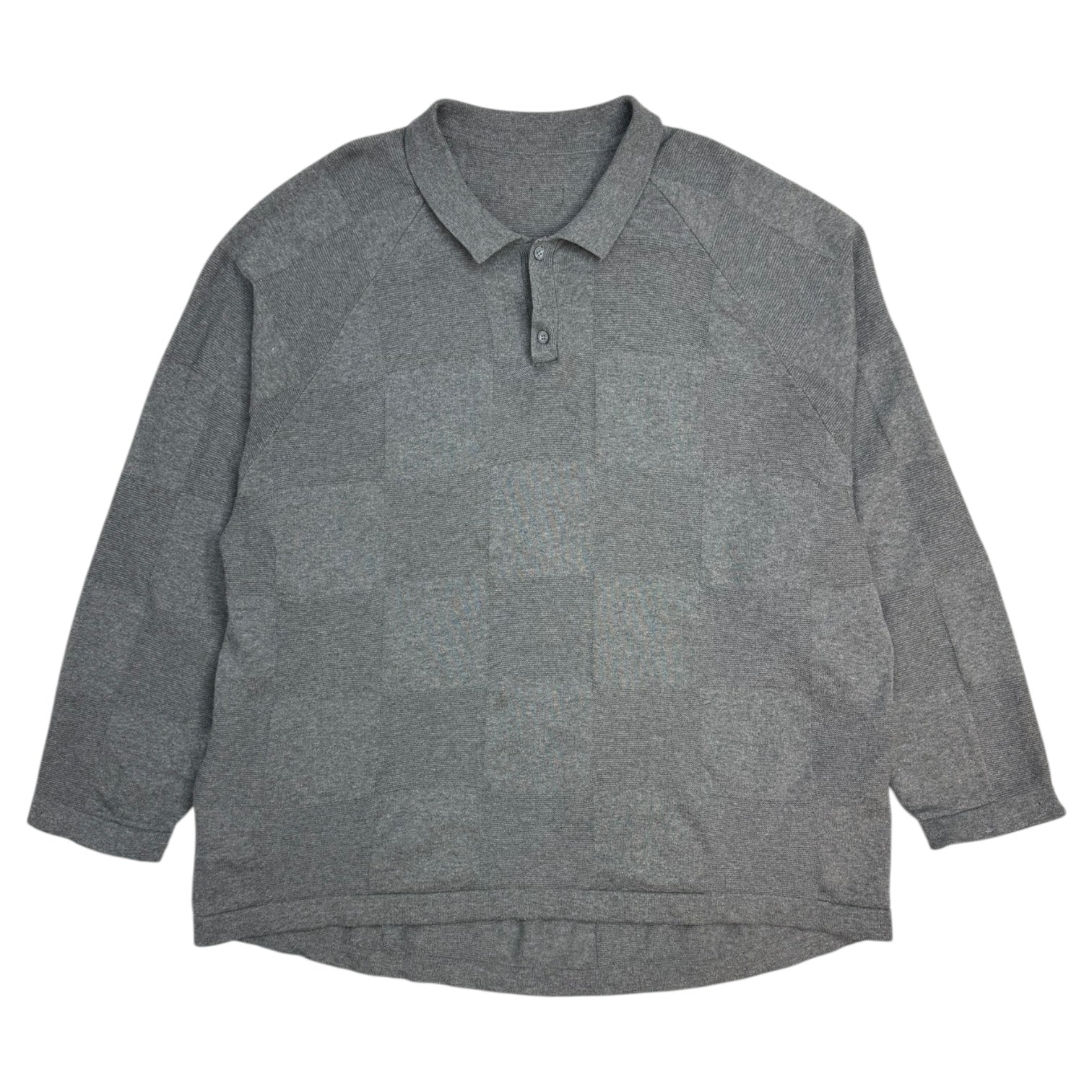 Goopimade Checkerboard Knit Longsleeve Grey