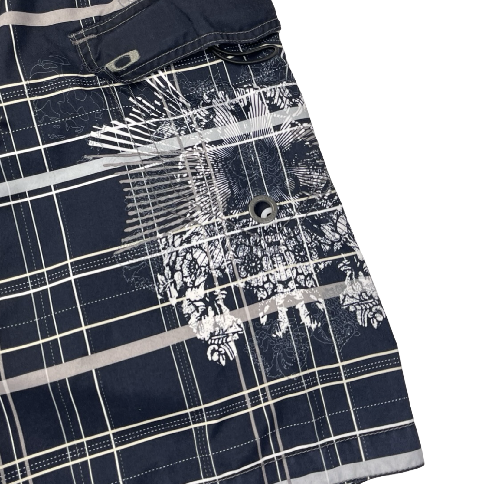 Vintage Y2K Oakley Patterned Board Shorts