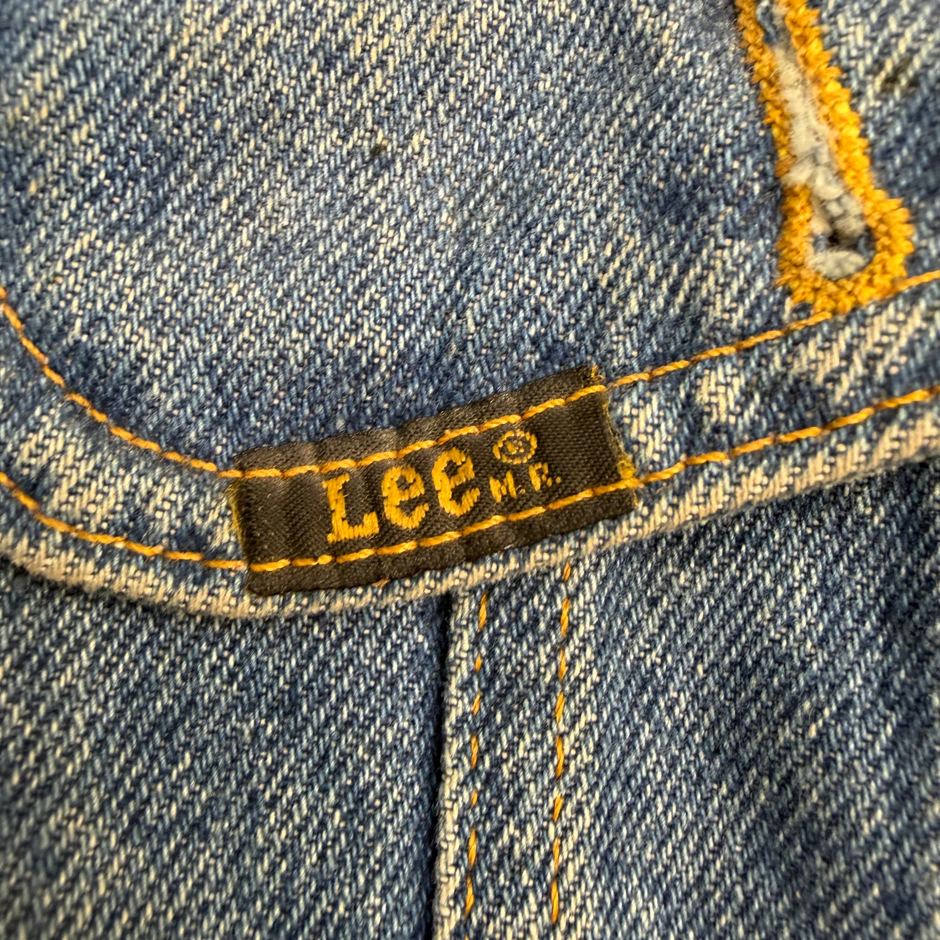 Vintage Lee Storm Rider Trucker Denim Jacket Blue