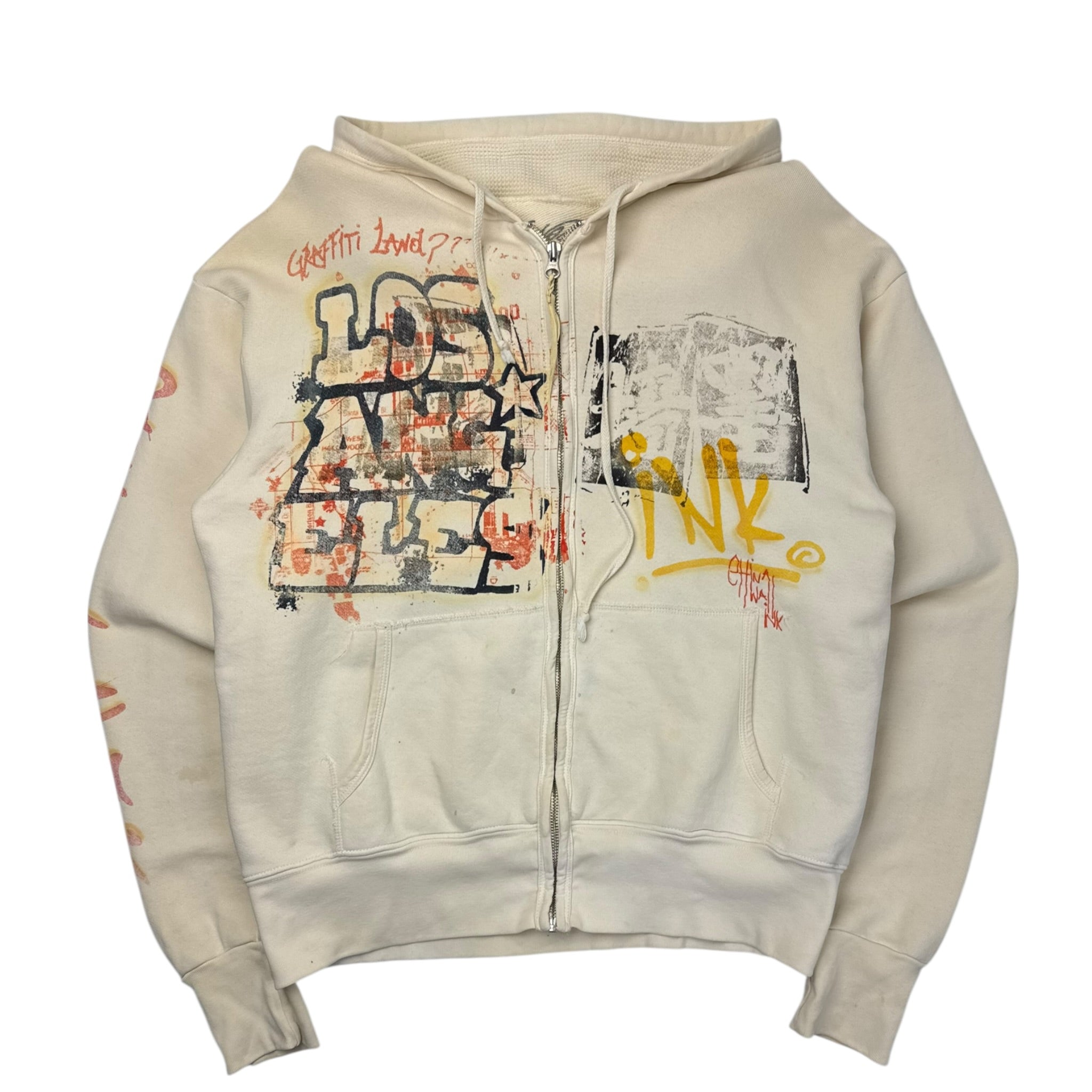 Y2K The Great China Wall ‘Graffiti Land??’ Zip Hoodie