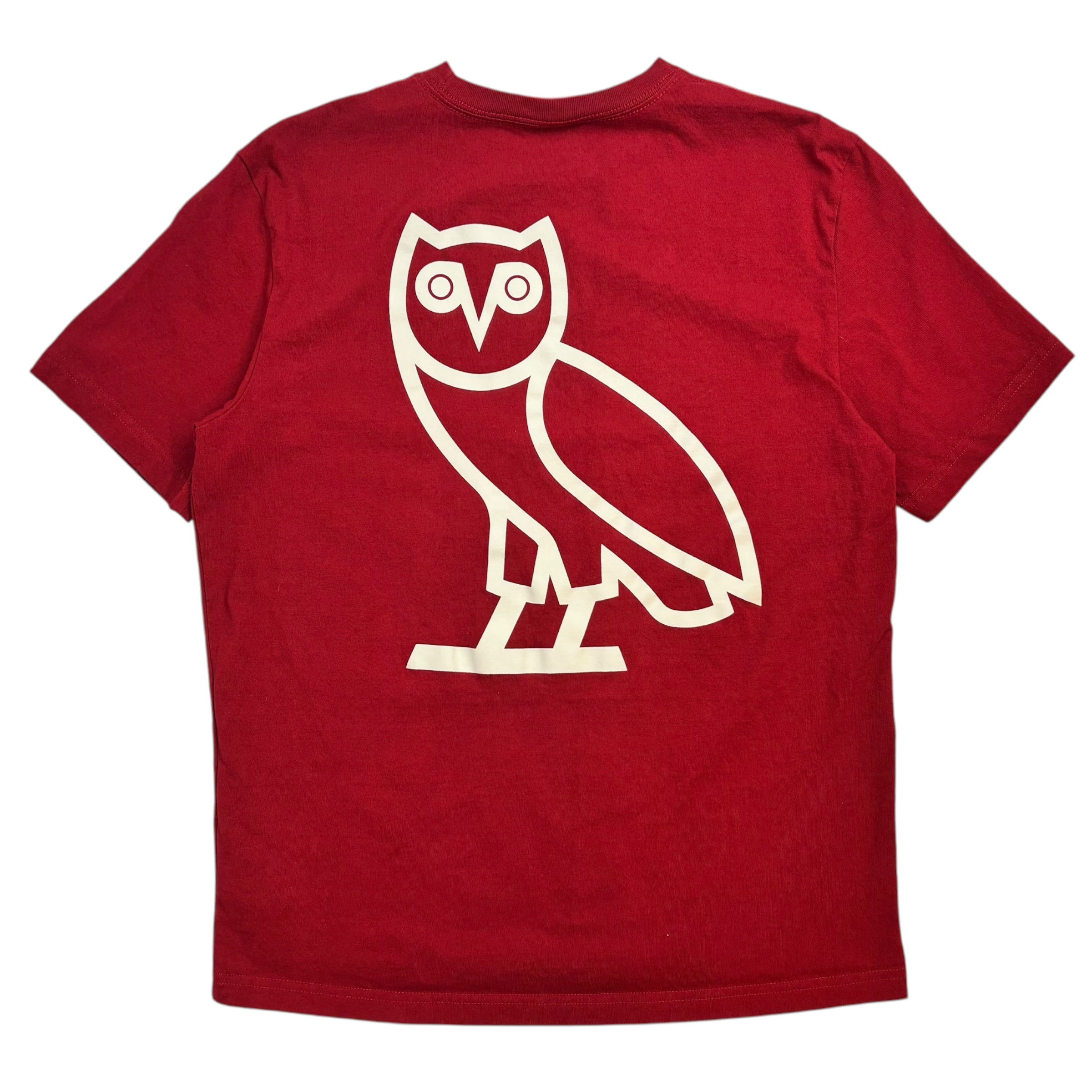 OVO X Roots Heritage Owl Tee Red