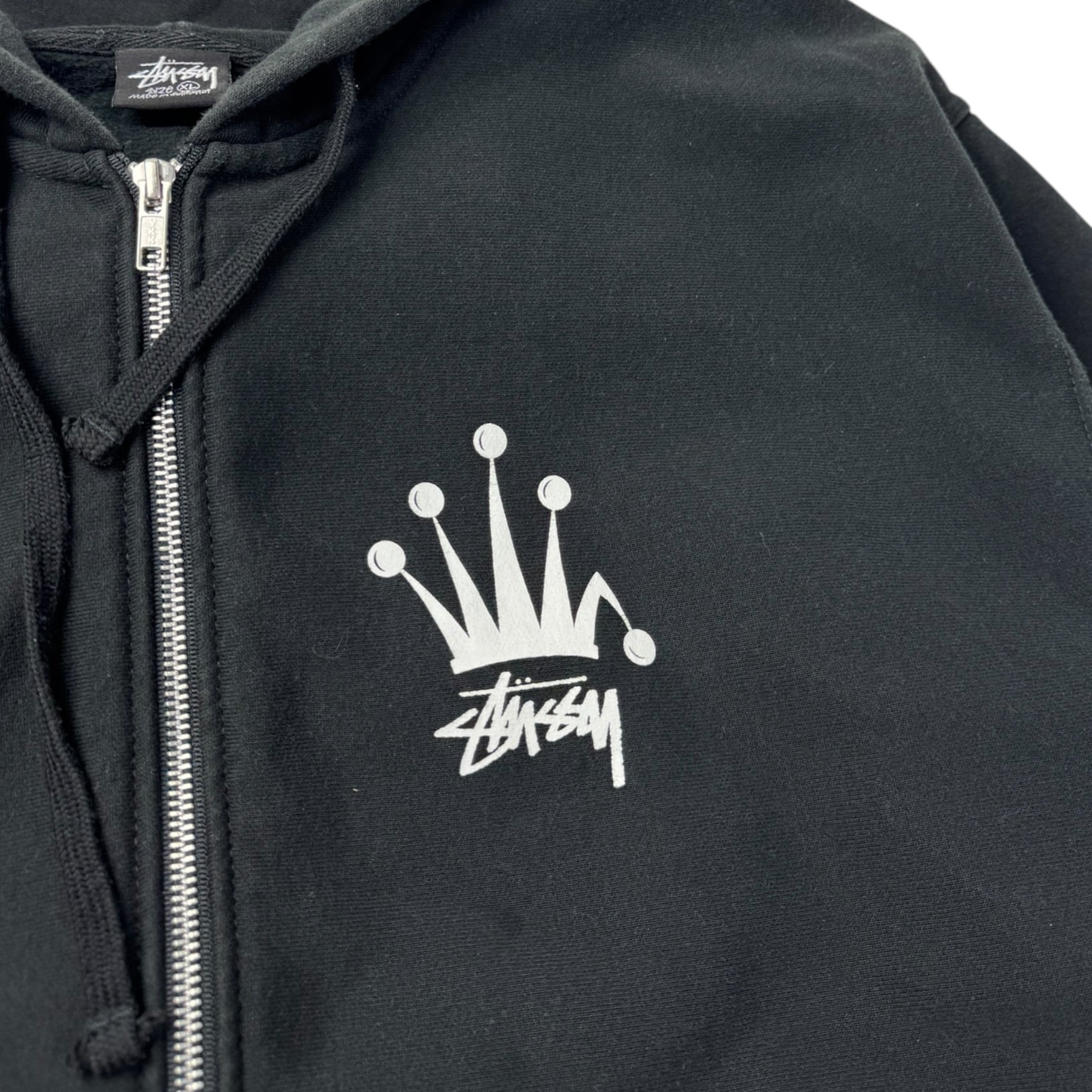 Stussy Regal Crown Zip Hoodie Black