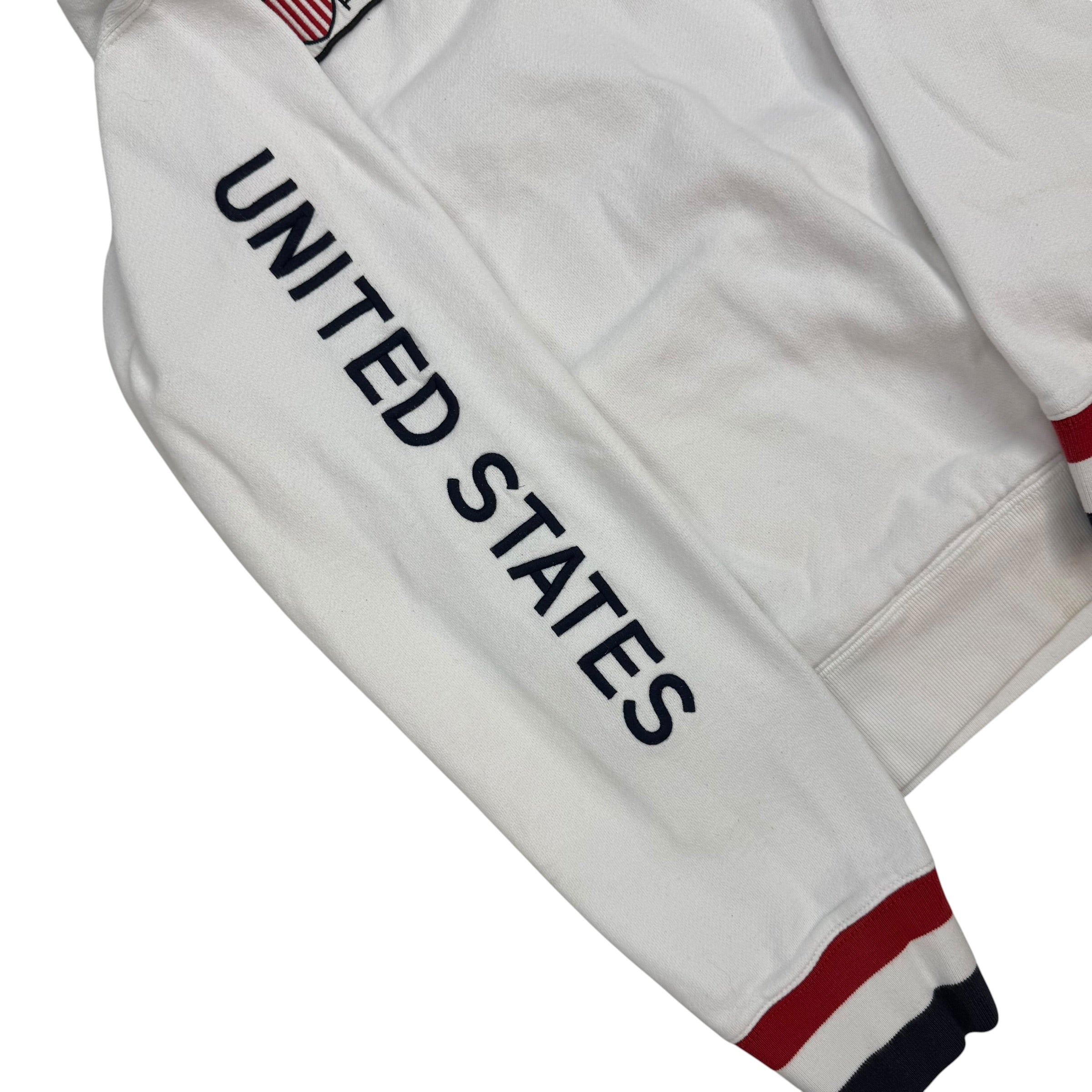 Vintage Polo Ralph Lauren USA Quarter Zip White