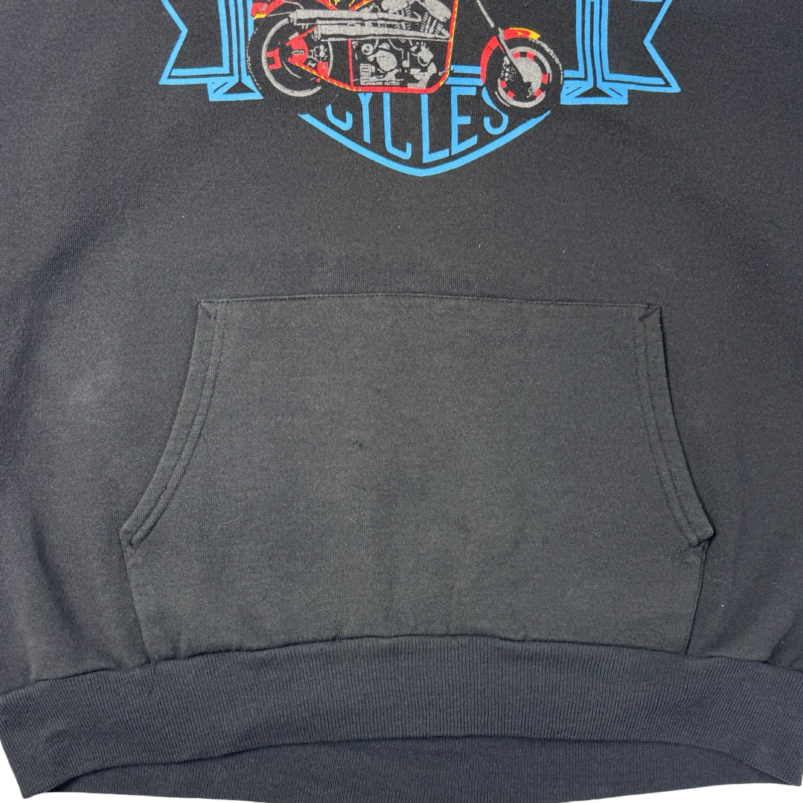 Vintage Southside Cycles Biker Hoodie Black
