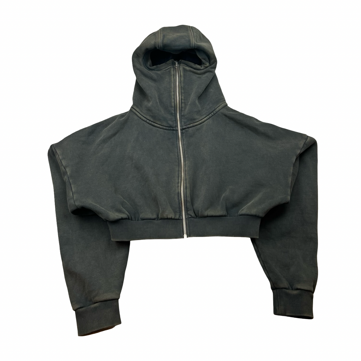 (W) Entire Studios Cropped Full Zip Hoodie