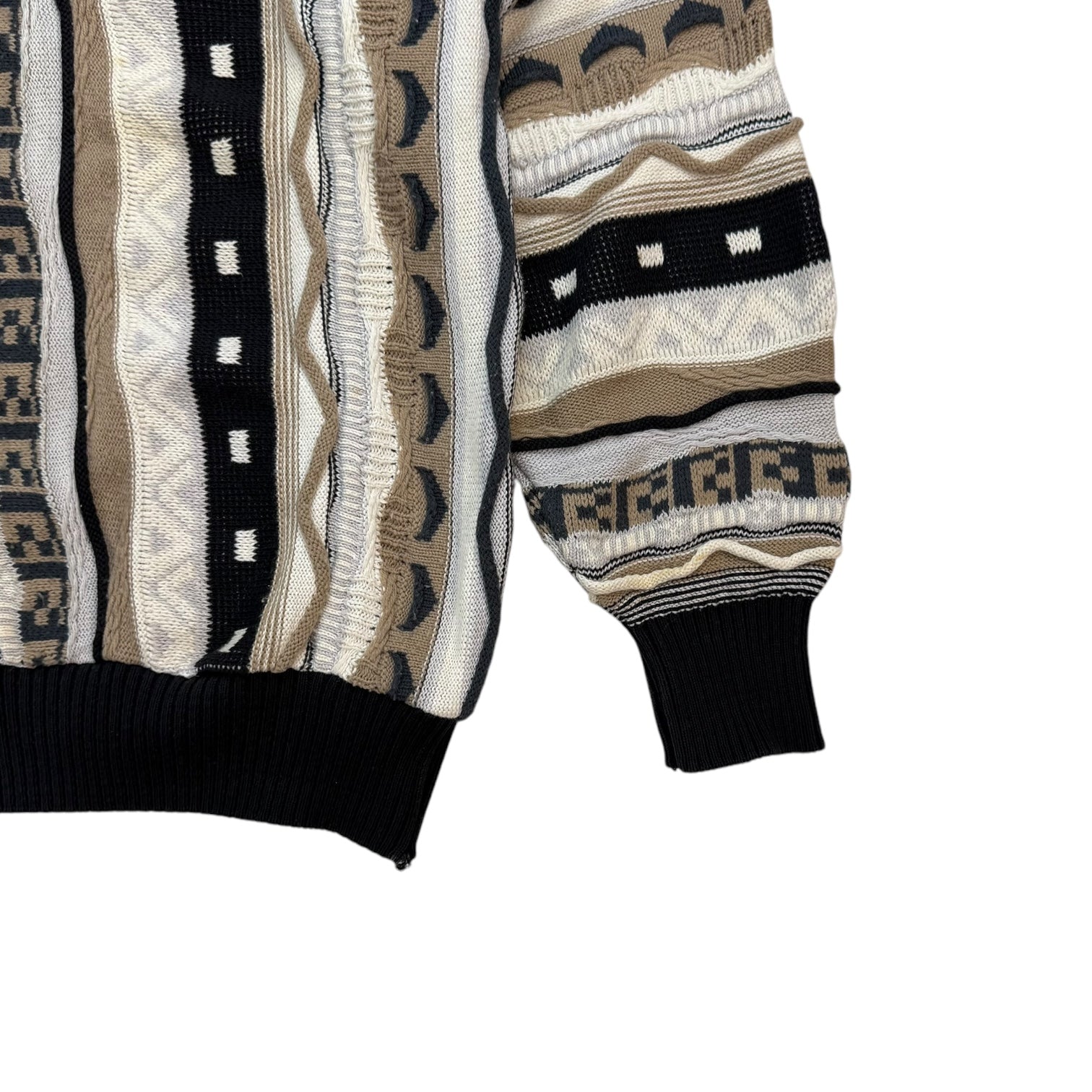 Vintage Multi Pattern Knit Sweater