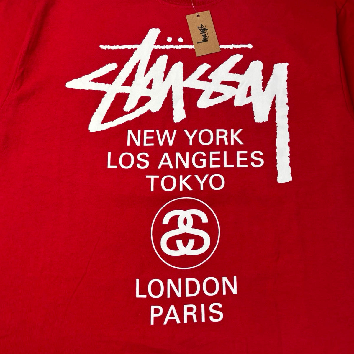 Stussy World Tour Tee Dark Red