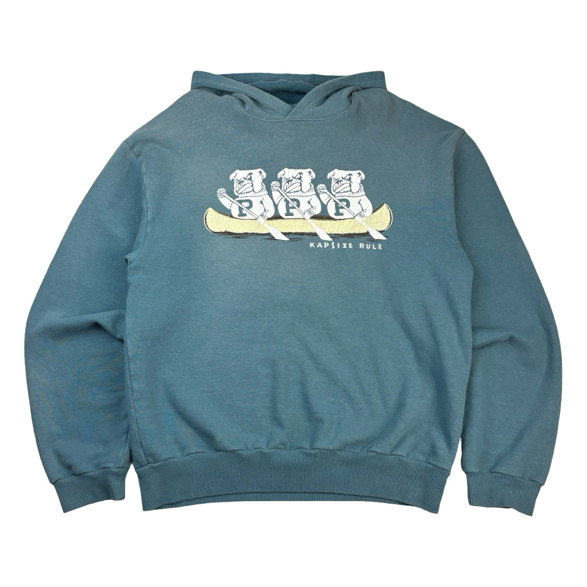 Kapital SWT Knit “P” Bulldogs Hoodie Turquoise