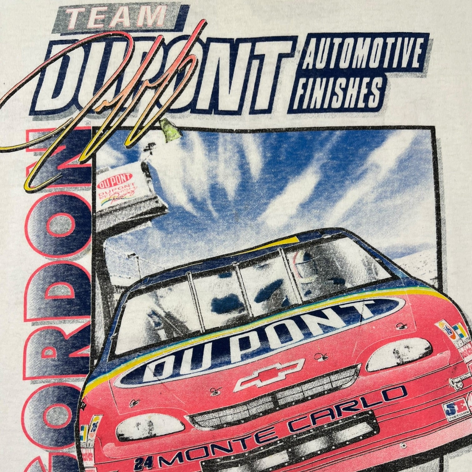 Vintage 1997 Jeff Gordon Team Dupont T-Shirt White