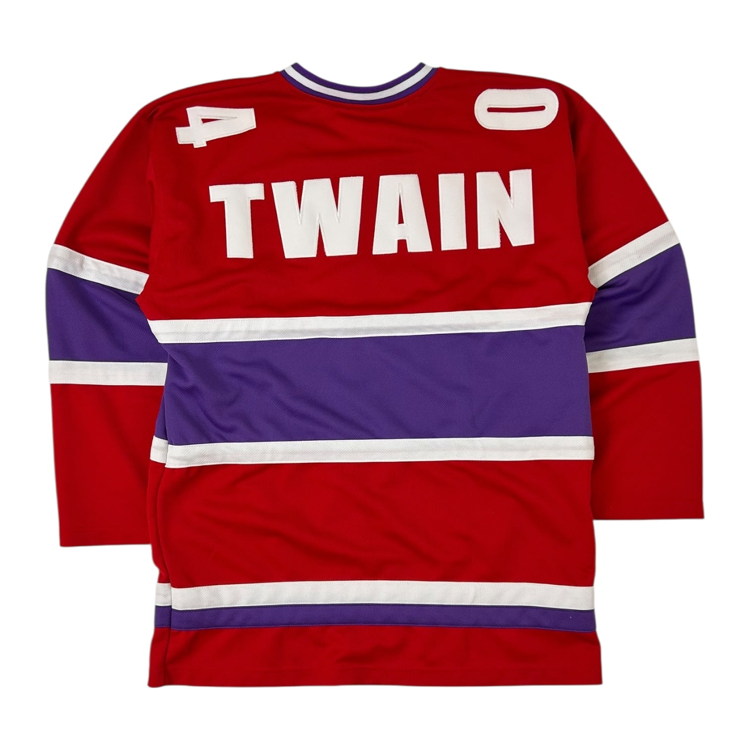 Vintage Shania Twain “Up!” Hockey Jersey Red