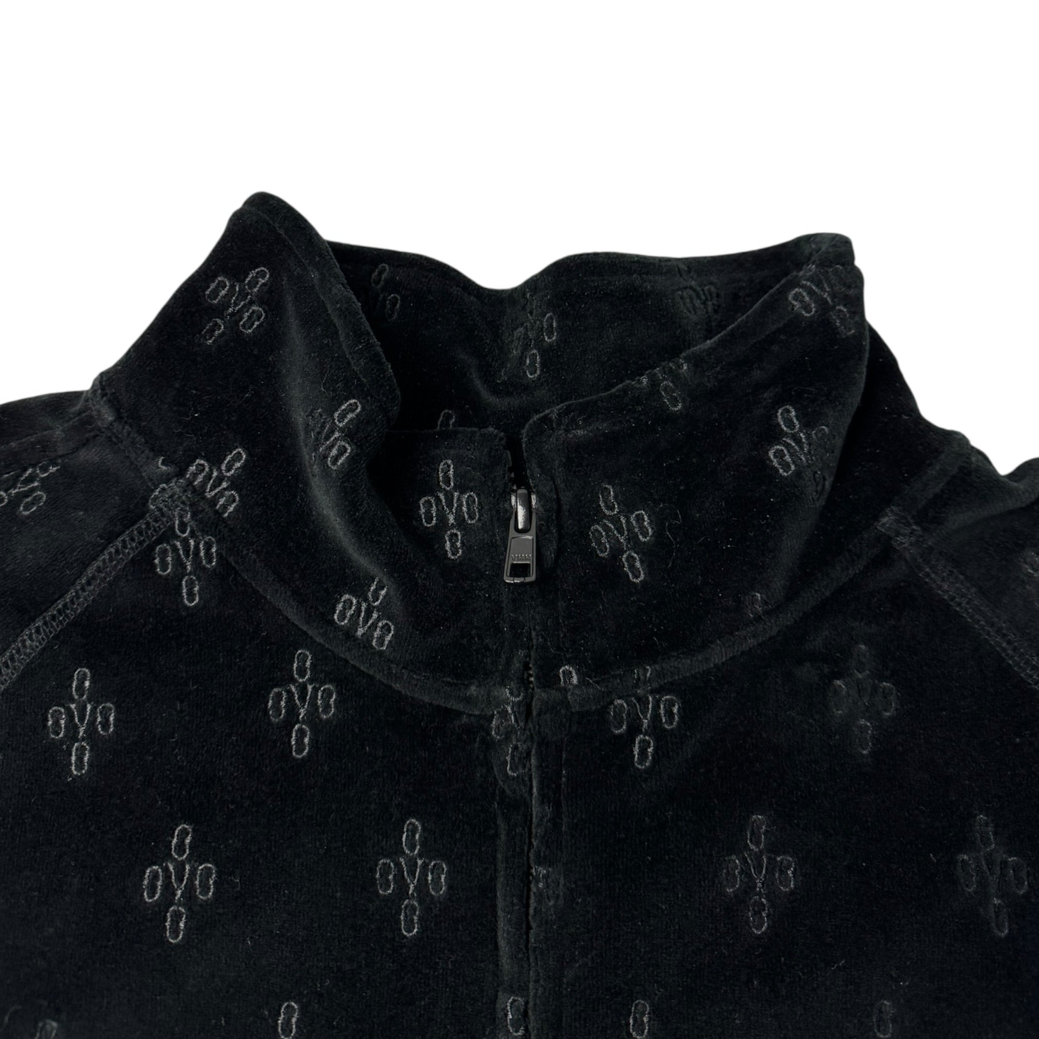 OVO Pom Pom Velour Track Jacket Black