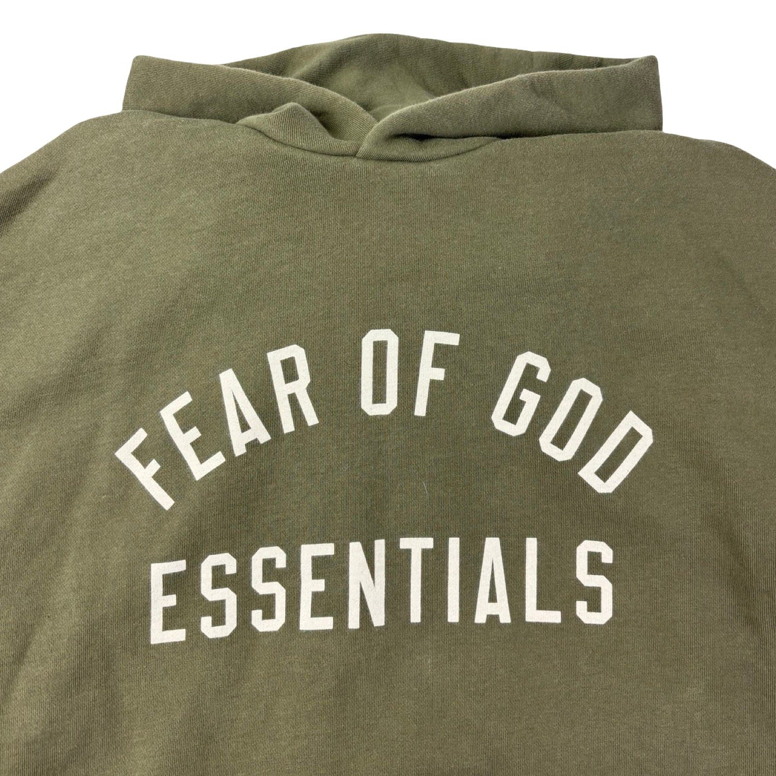 Fear Of God Essentials Fleece Hoodie Olive Green