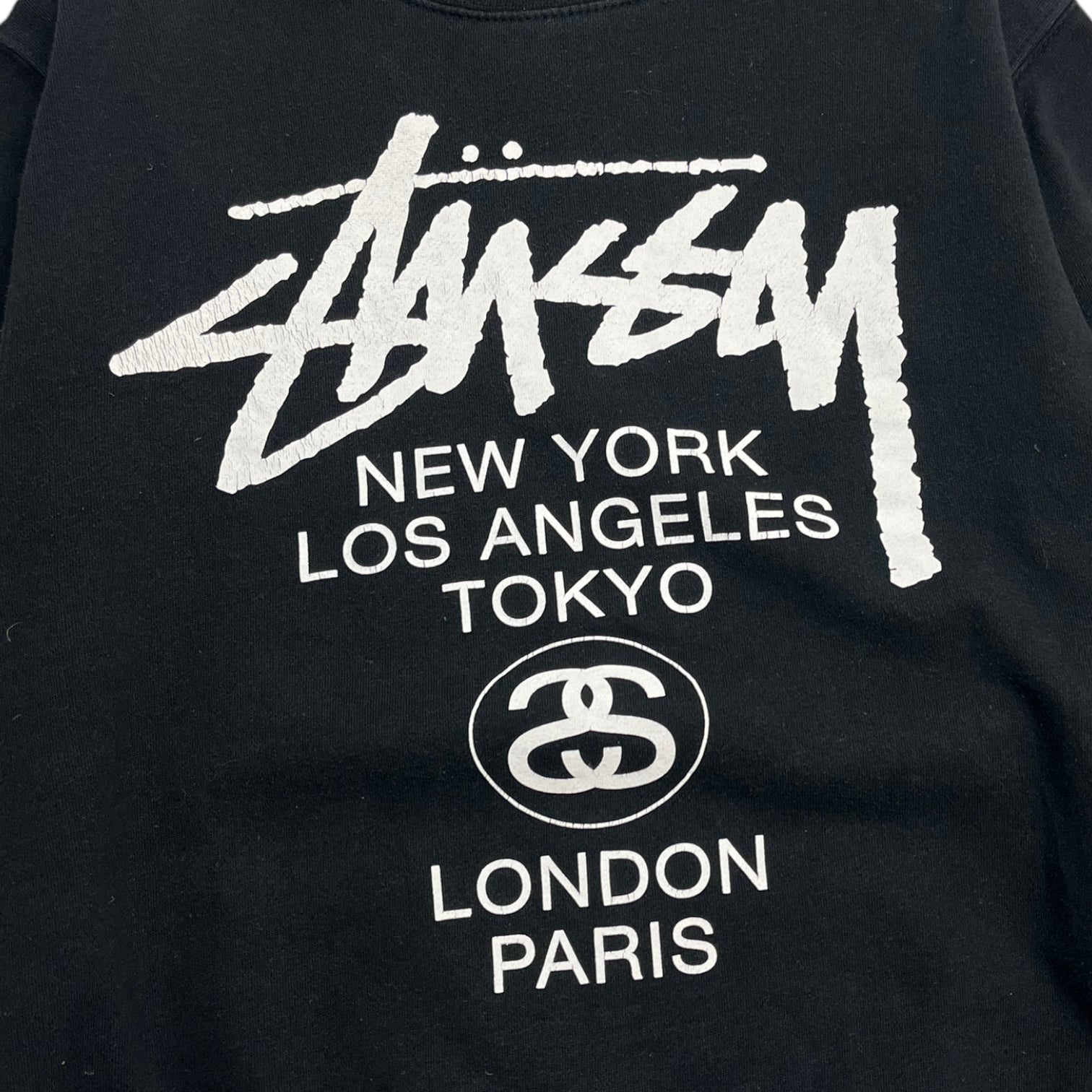 Stussy Locations Crew Neck Black