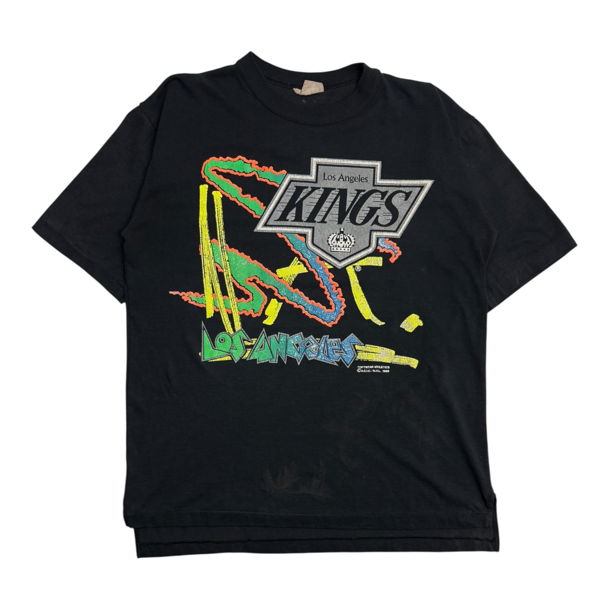 1989 Los Angeles Kings Neon T-Shirt