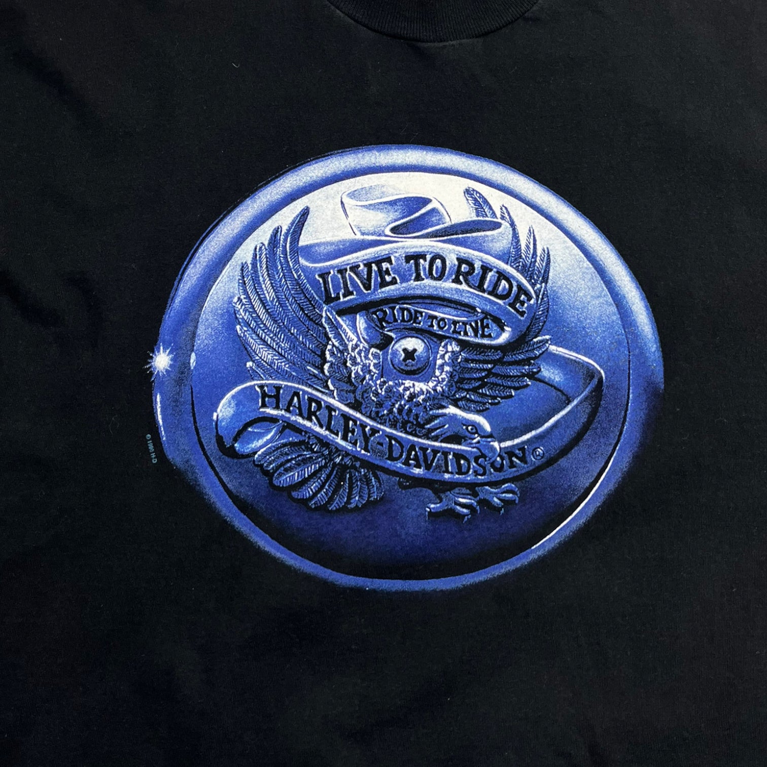 1996 Harley Davidson "Live To Ride..." T-Shirt