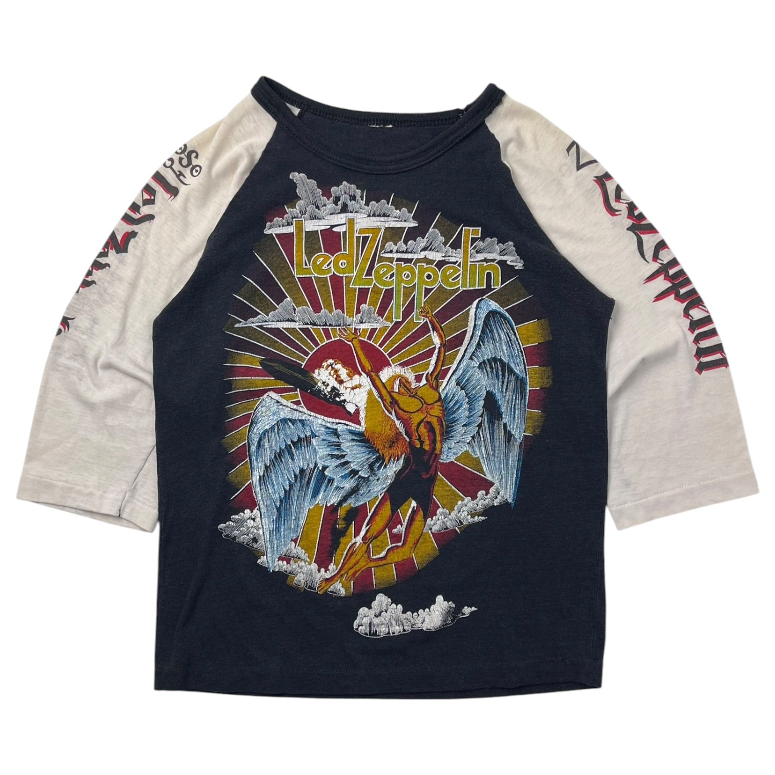 Vintage 80s Led Zepplin Raglan Sleeve Band S/S T-Shirt