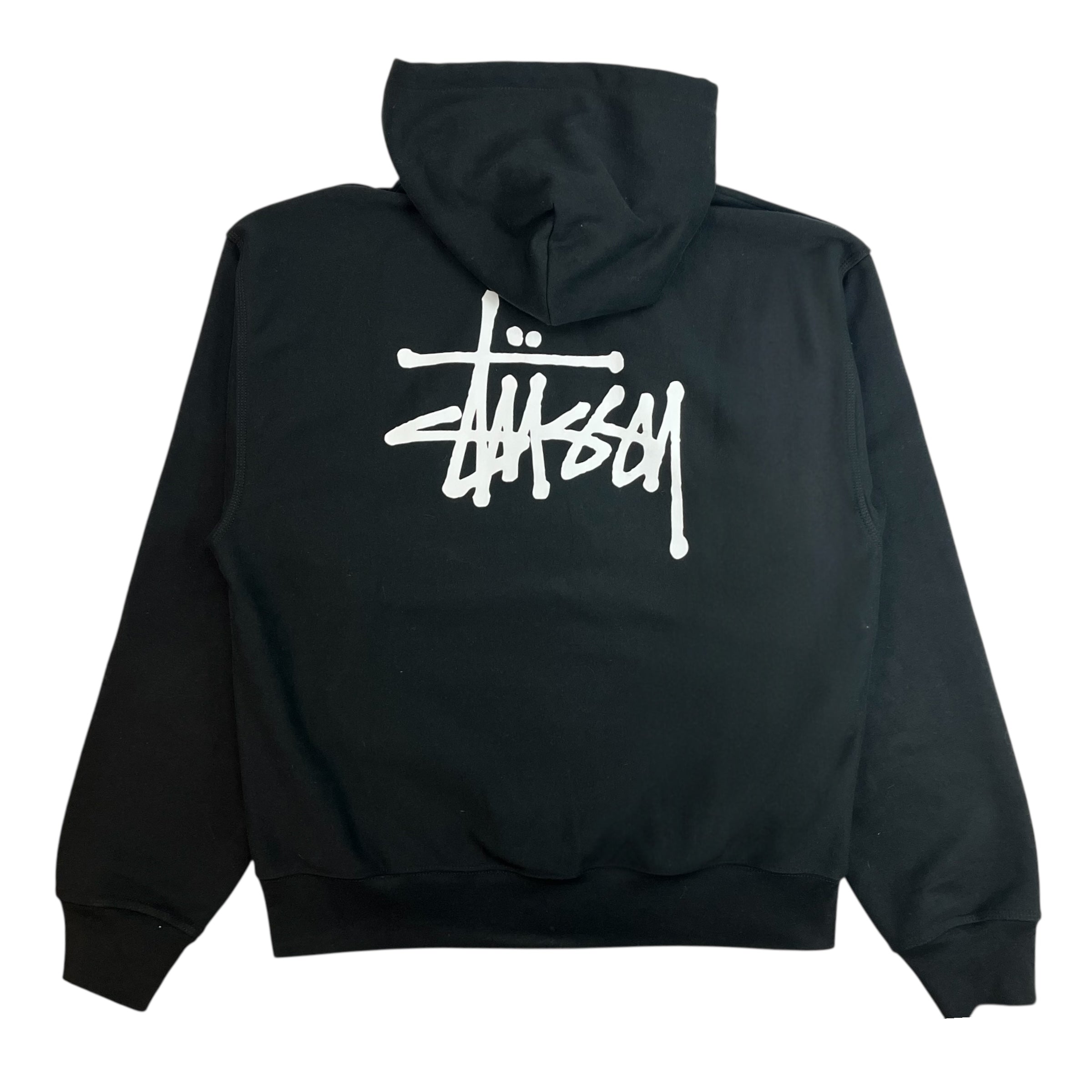 Stussy Stock Logo Hoodie Black