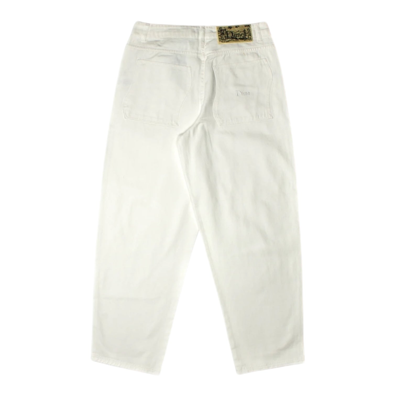 Dime Baggy Denim Pants White