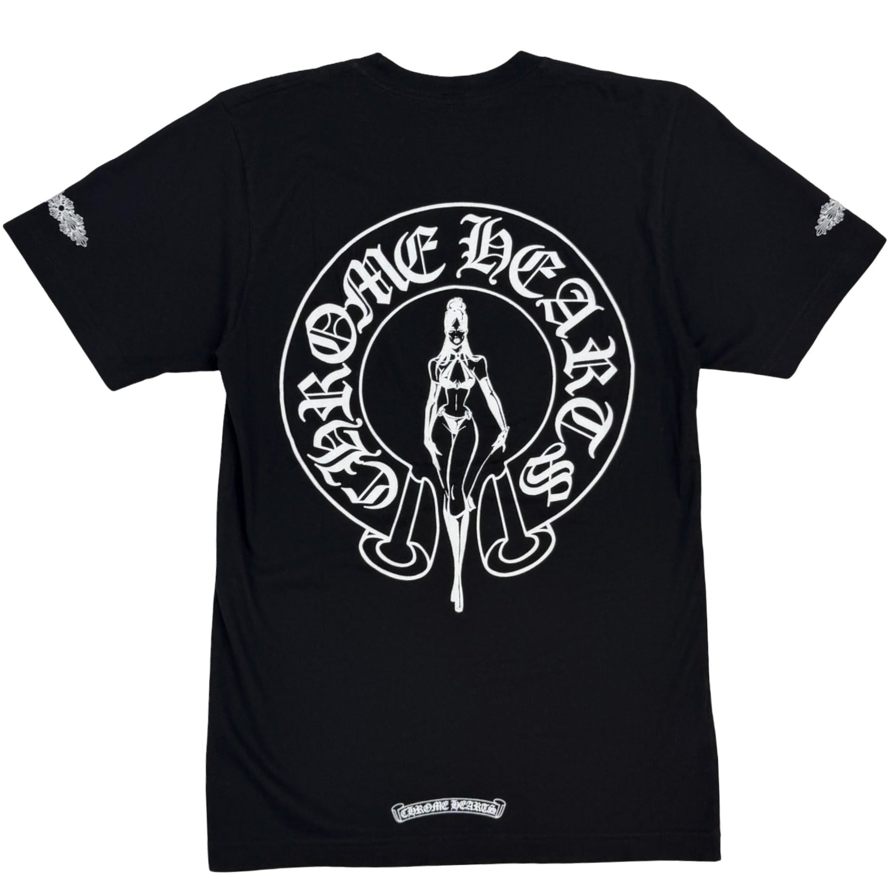 Chrome Hearts X Deadly Doll Horseshoe Pocket Tee Black