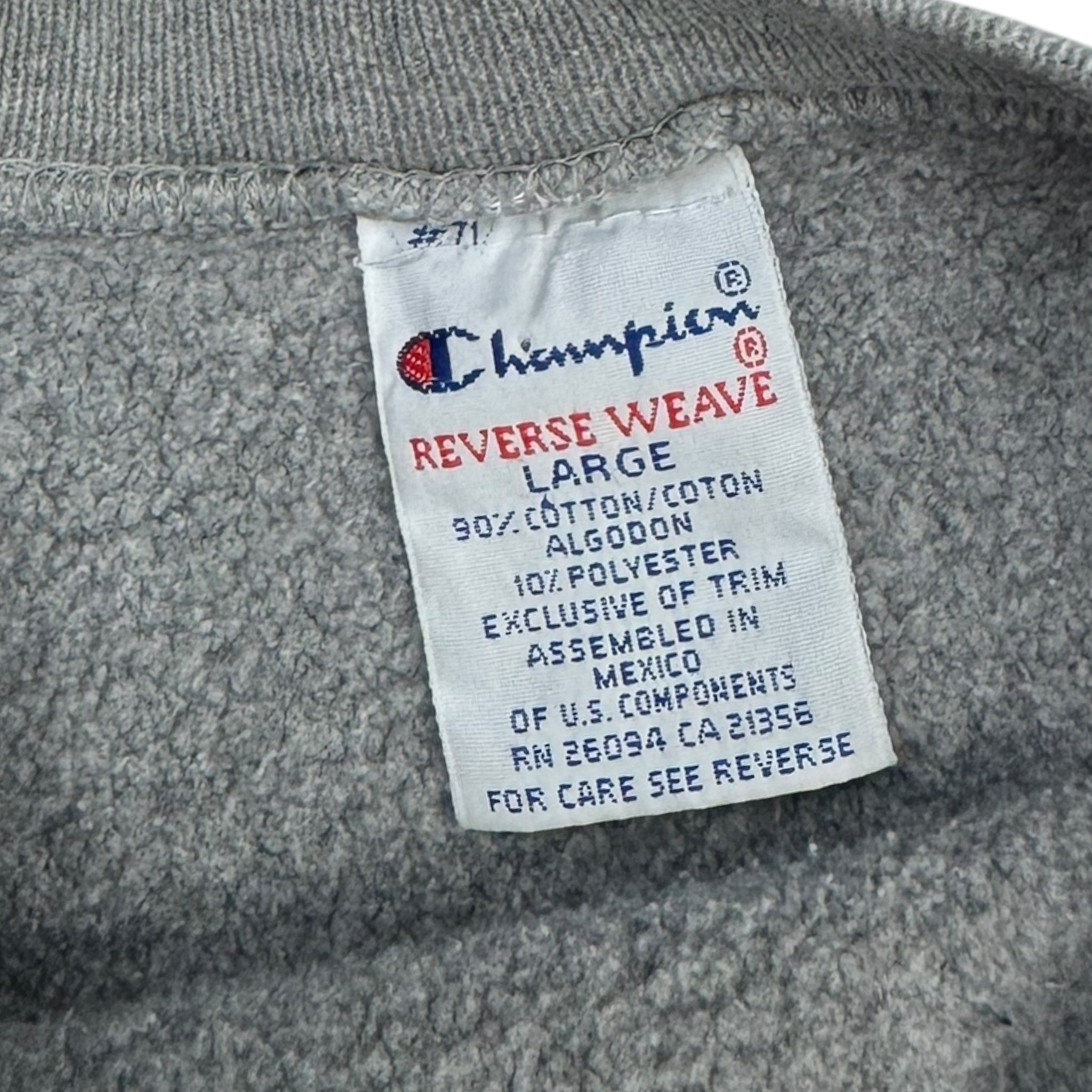 Vintage Champion Reverse Weave Crewneck Grey