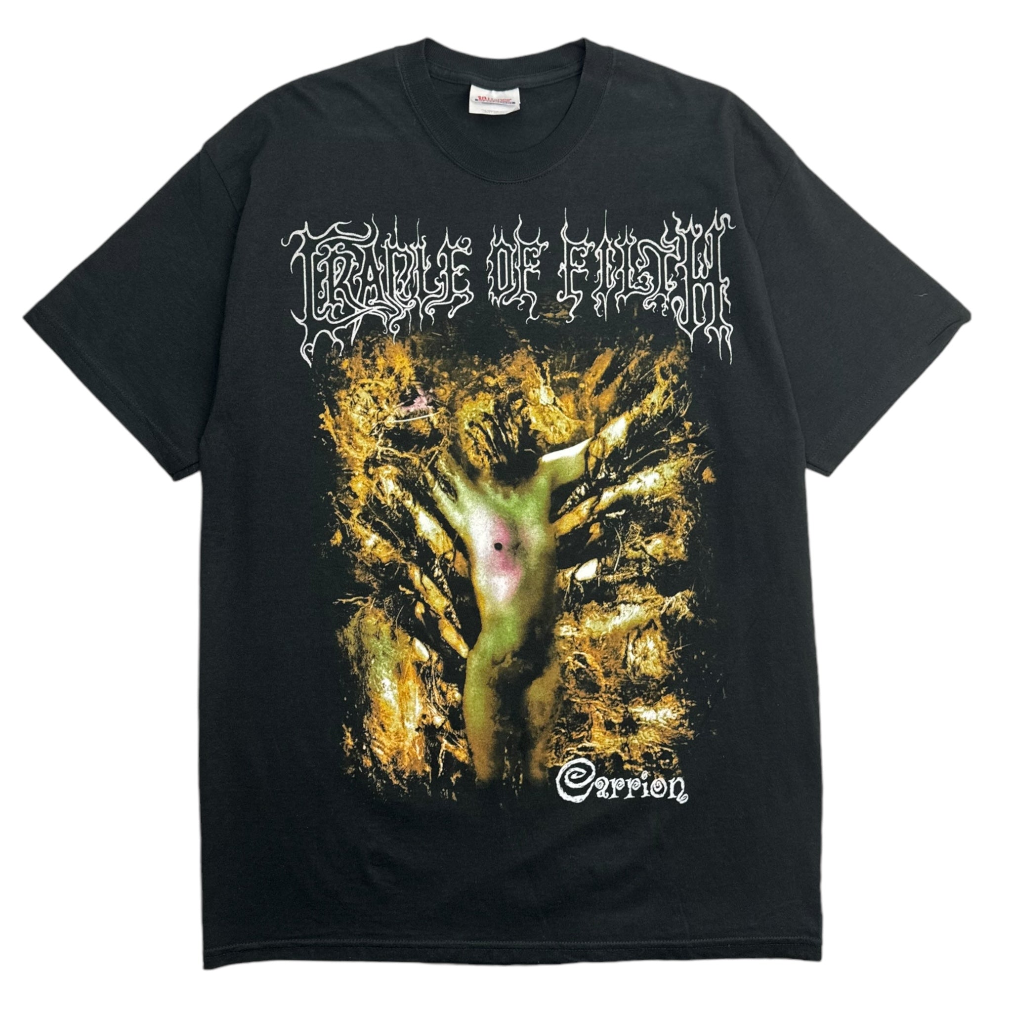 2003 Crade Of Filth Smell The Grave Tee Black