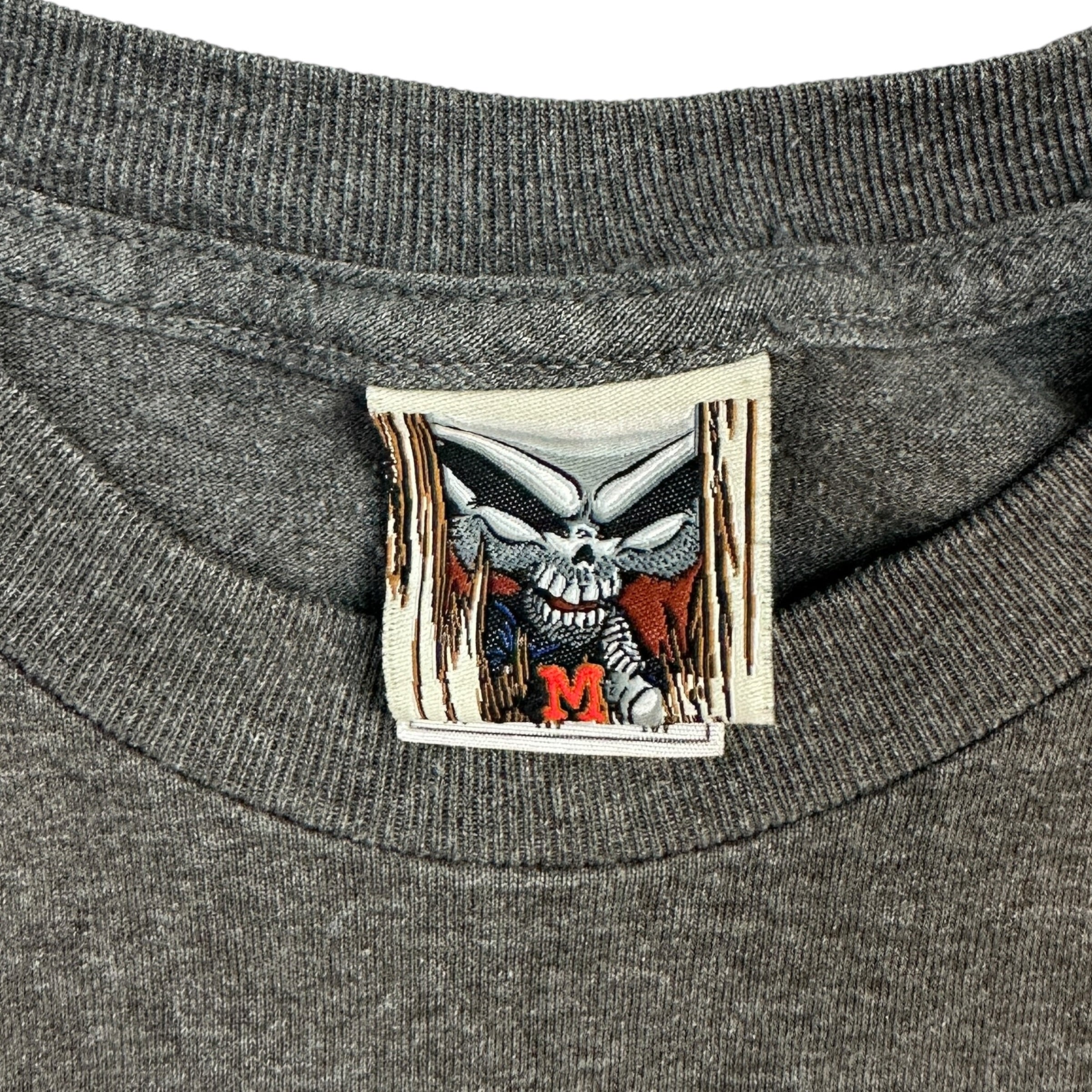 (W) Vintage Y2K Youth Blind Skateboards Logo Tee Grey