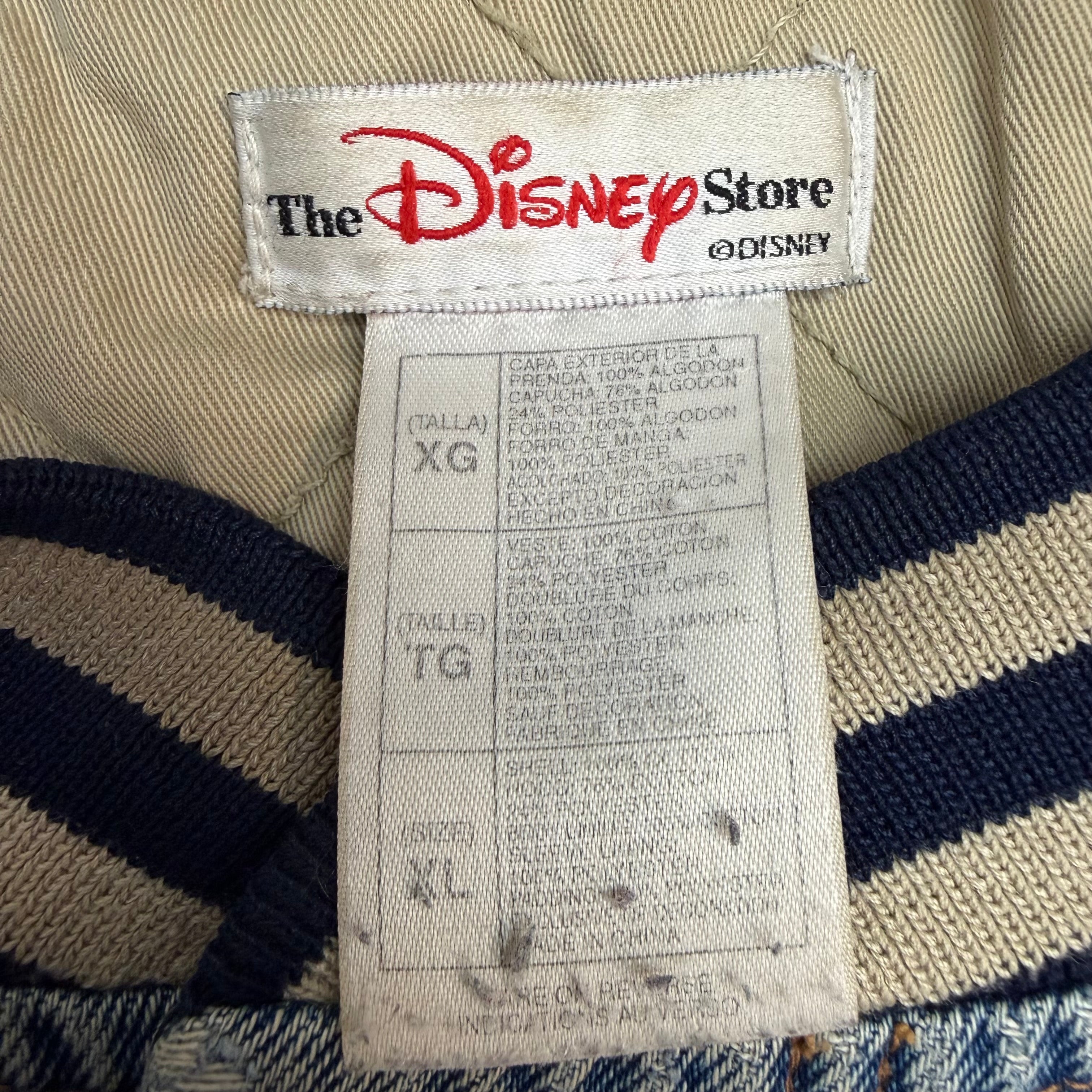 Vintage Disney Winnie The Pooh Denim Varsity Jacket Blue