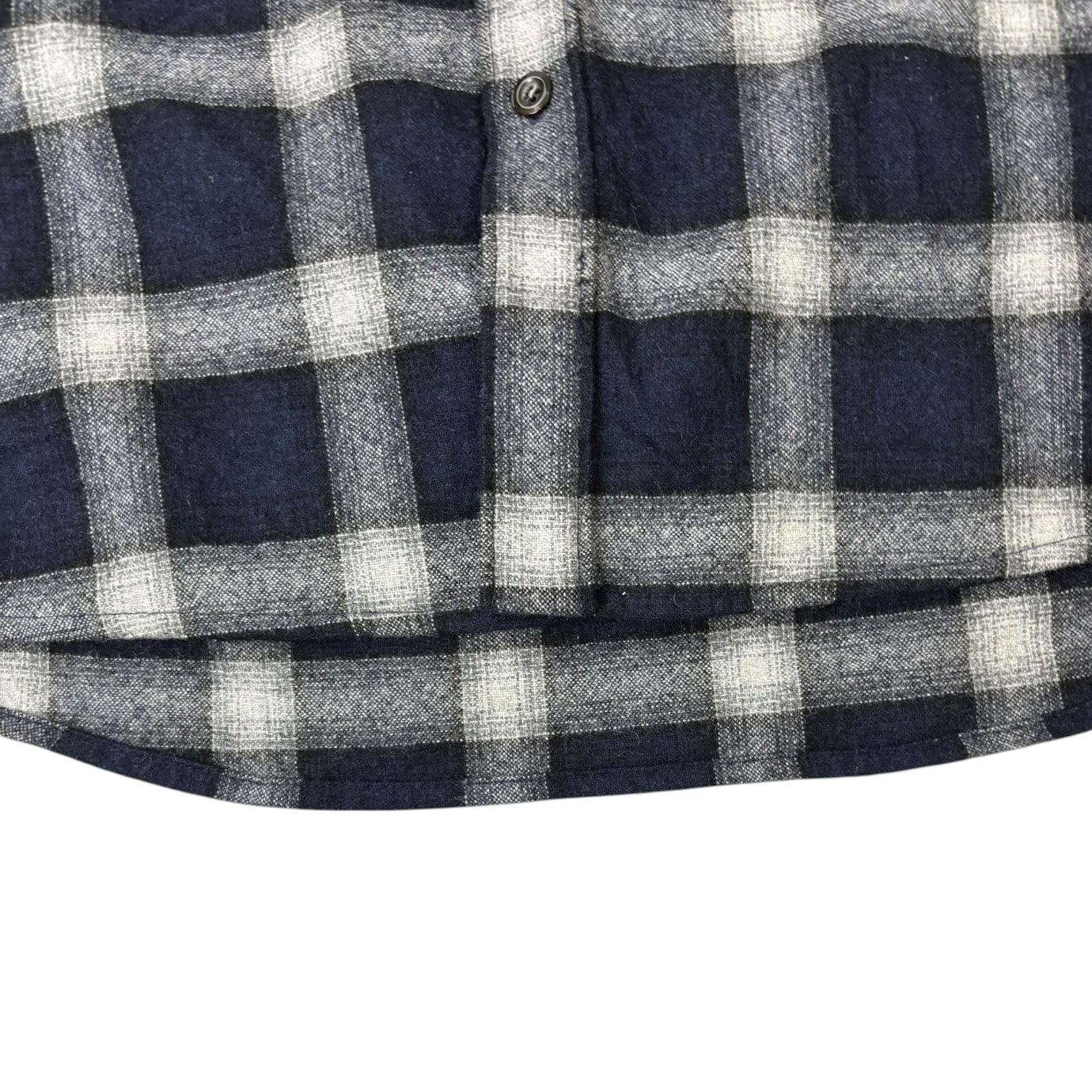 A.P.C. Trek Wool Plaid Overshirt Navy