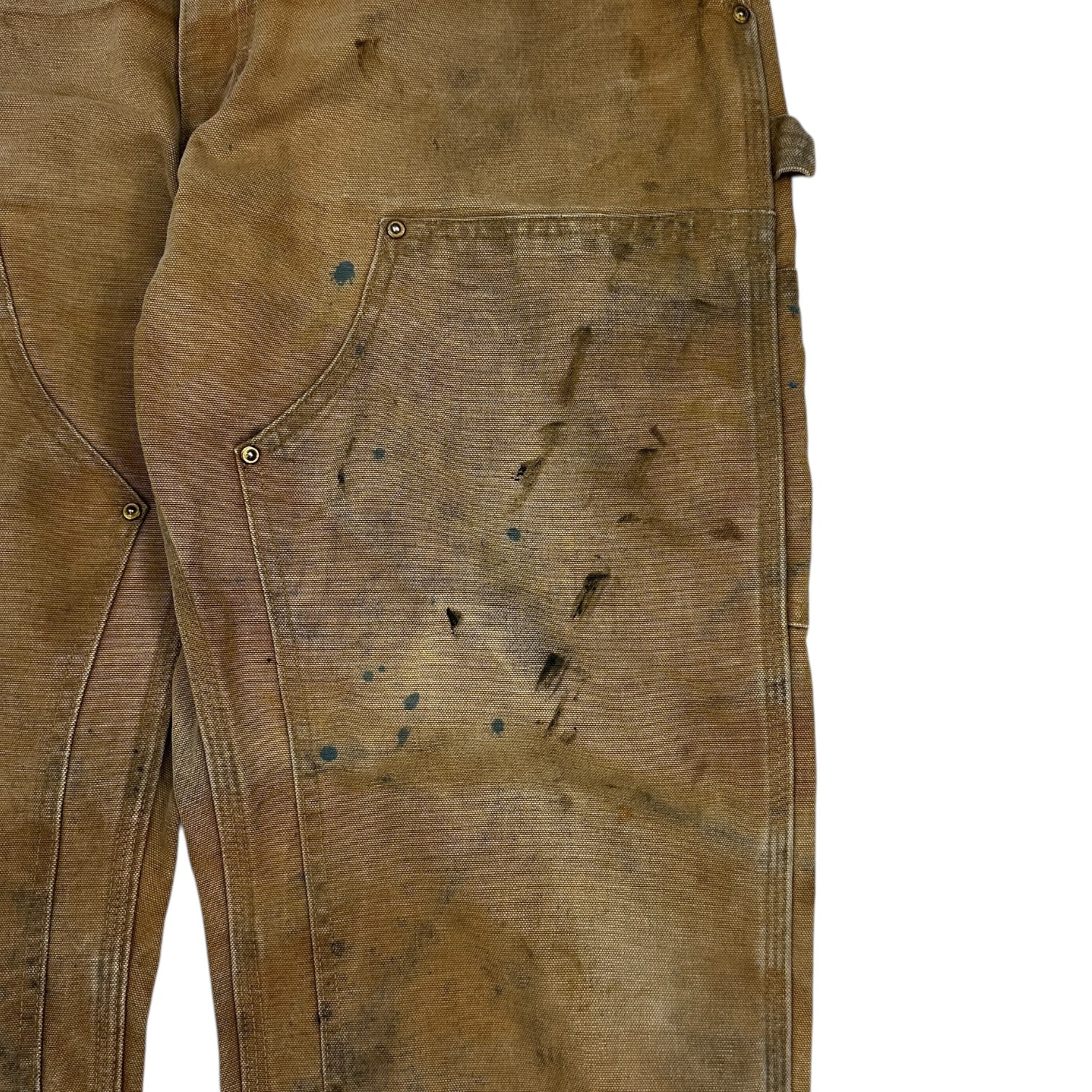 Vintage Carhartt Double Knee Cargo Pants Tan