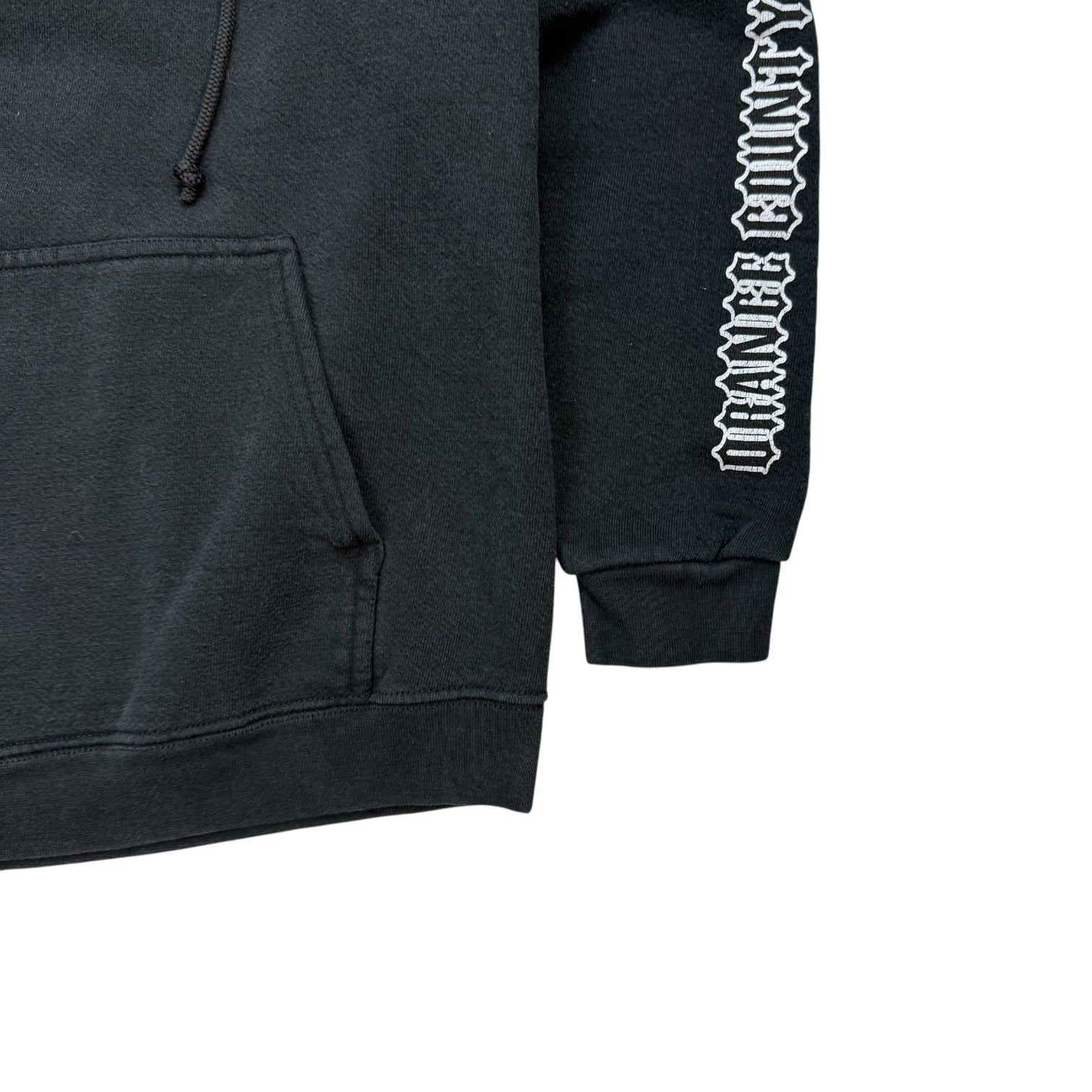 Vintage Orange County Chopping Flaming Chopper Hoodie Black